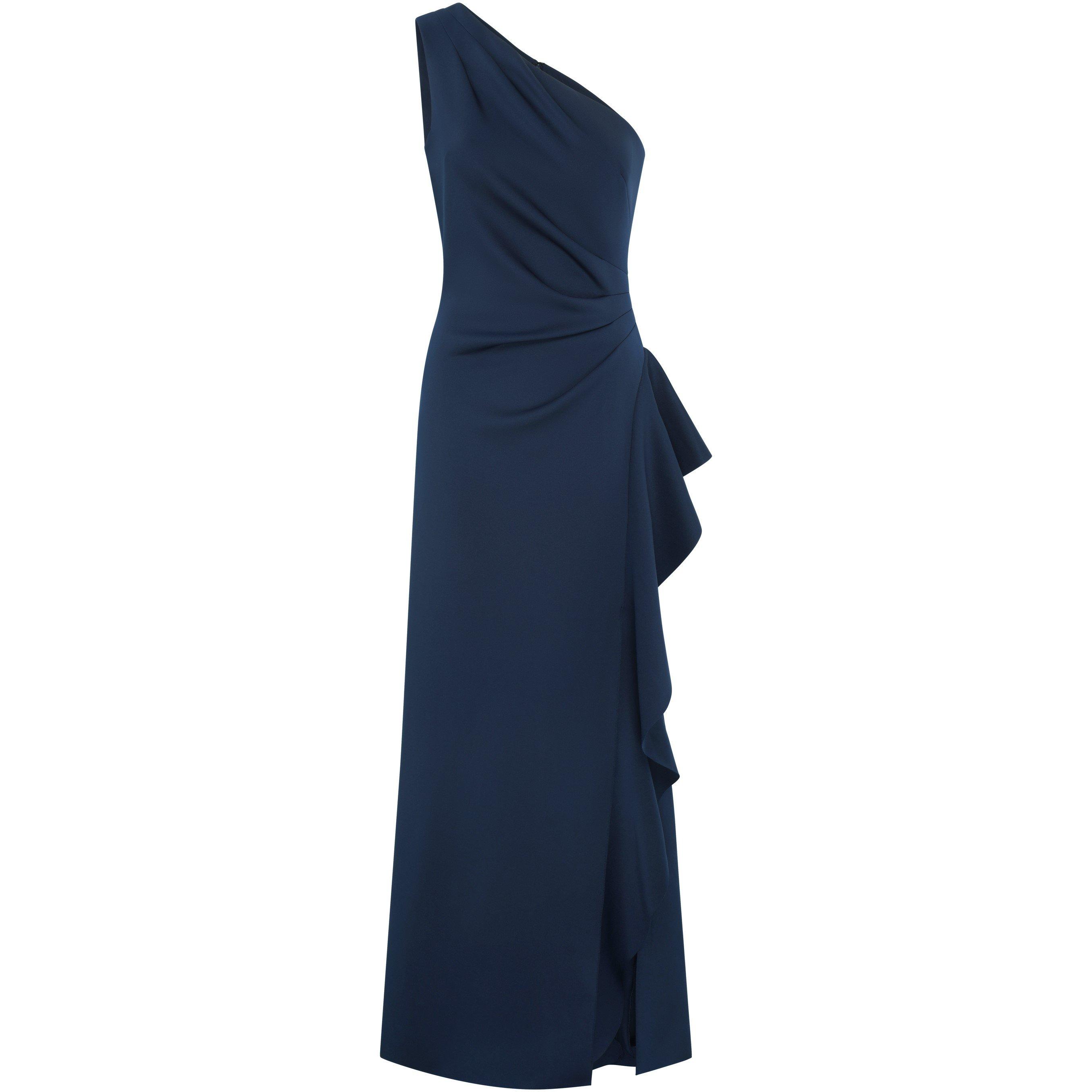 Midnight - Gina Bacconi - Darby One Shoulder Frill Dress - 4