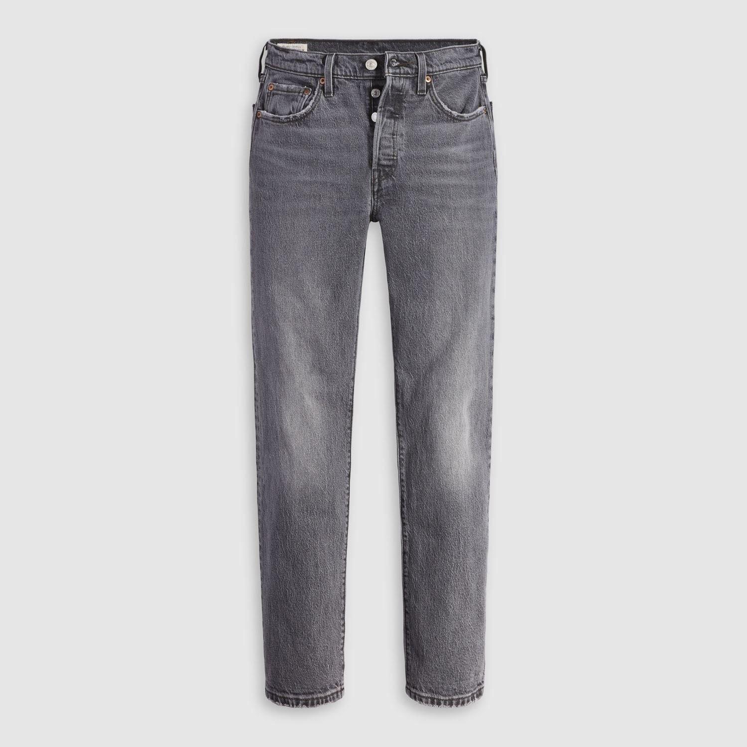 Levis Women's 501 Jeans For Swan Islan Straight Leg - Grey - 27R - Image 3