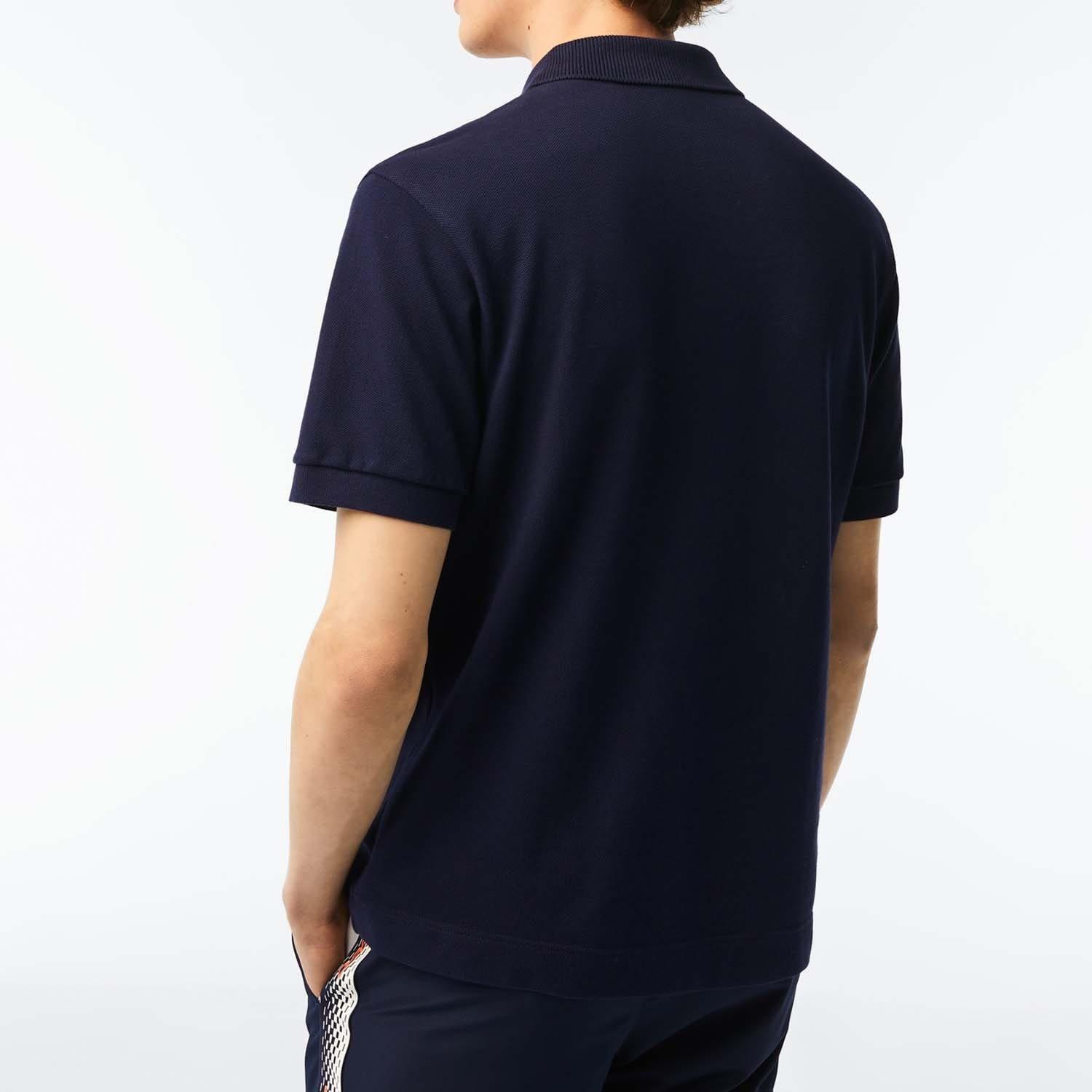 Blue - Lacoste - Classic Fit Heavy Cotton Piqu¿ L.12.21 Polo Shirt - 2