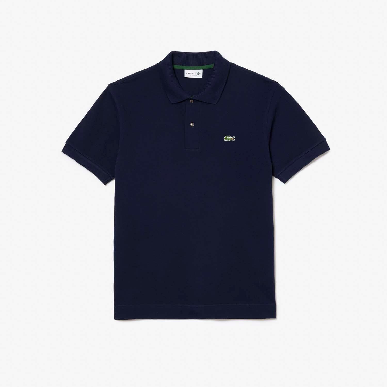 Blue - Lacoste - Classic Fit Heavy Cotton Piqu¿ L.12.21 Polo Shirt - 3