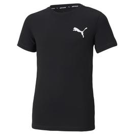 Puma Active Small Logo T Shirt Juniors