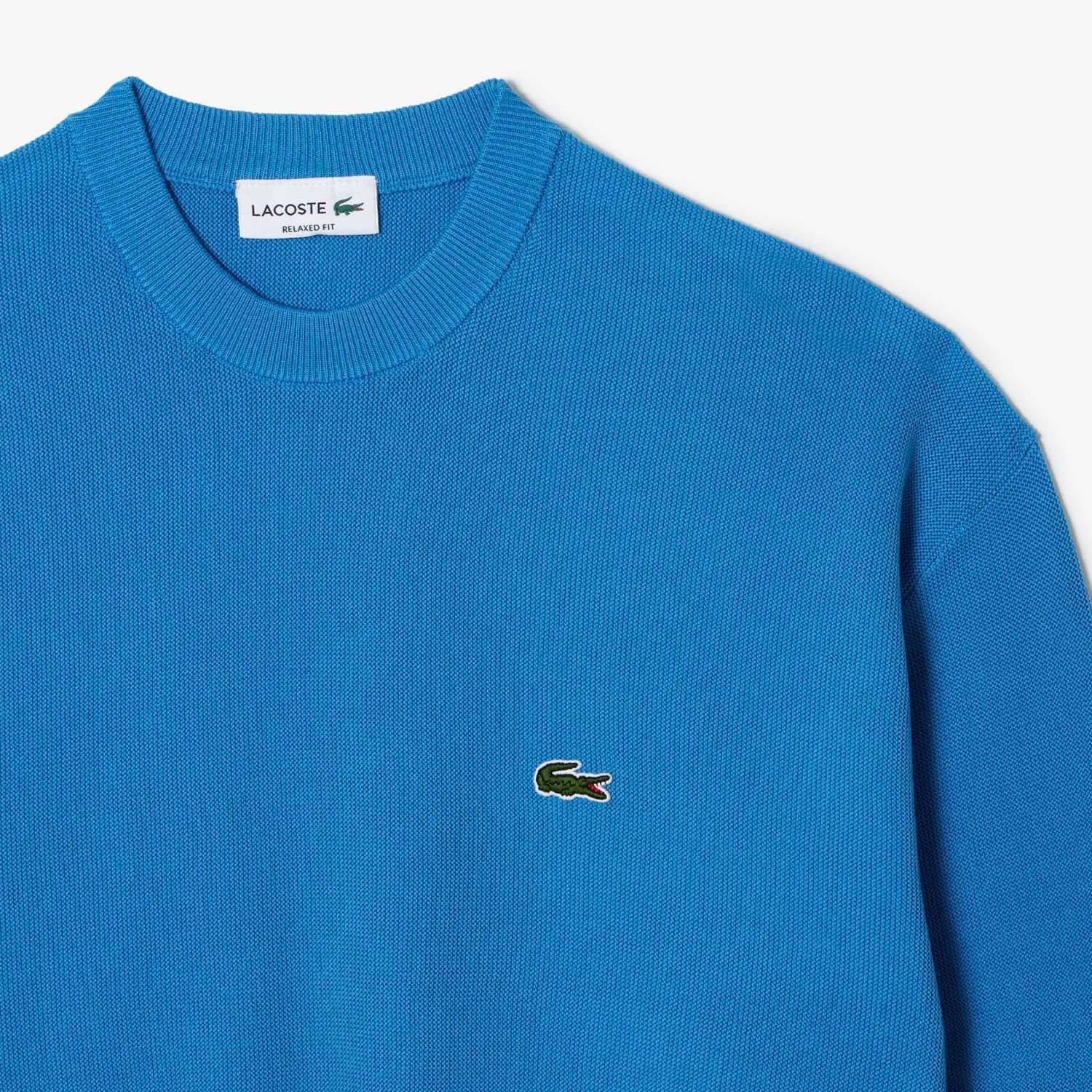 Multi Colour - Lacoste - Round Neck Organic Cotton Sweatshirt - 5