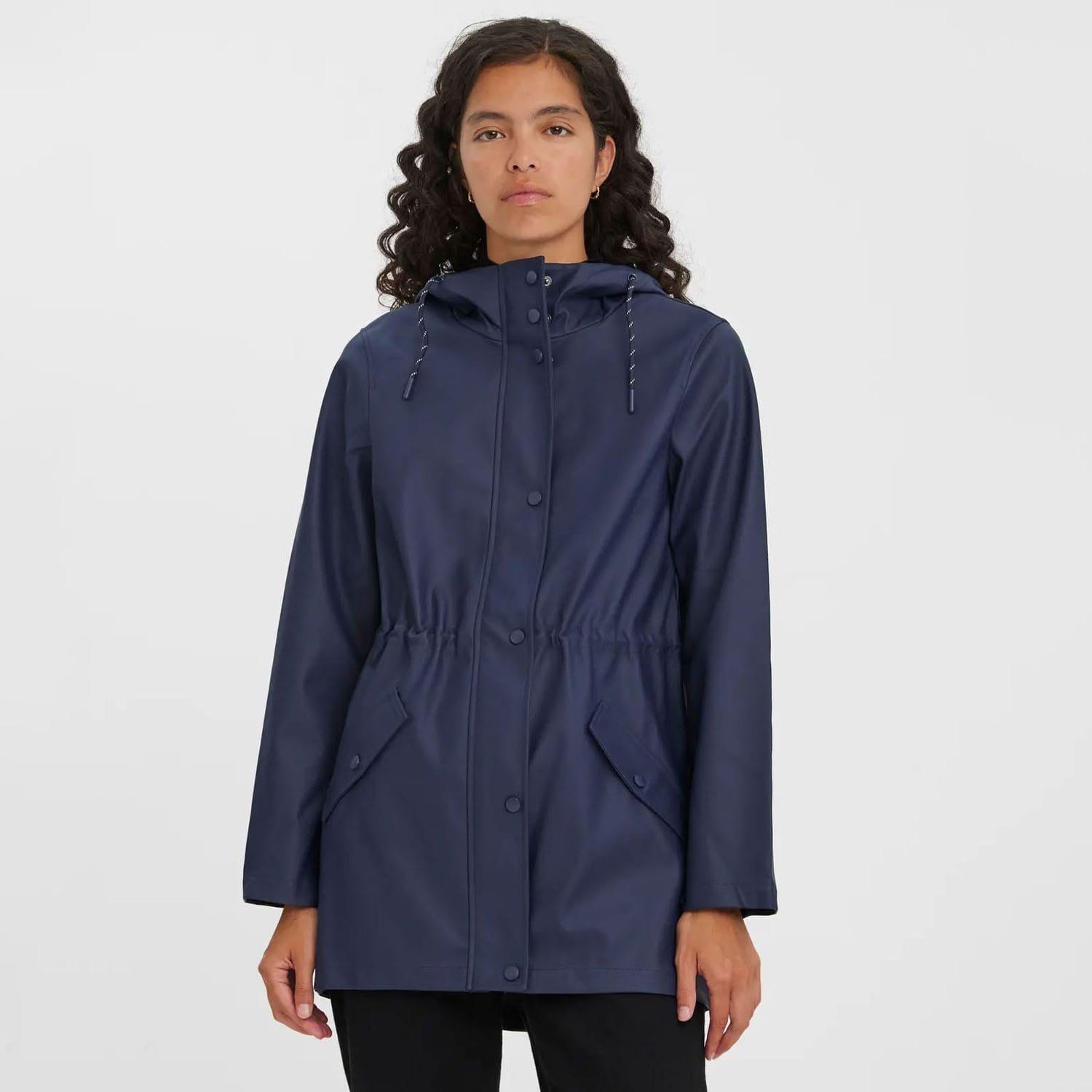 Navy - Vero Moda - Malou Raincoat - 3