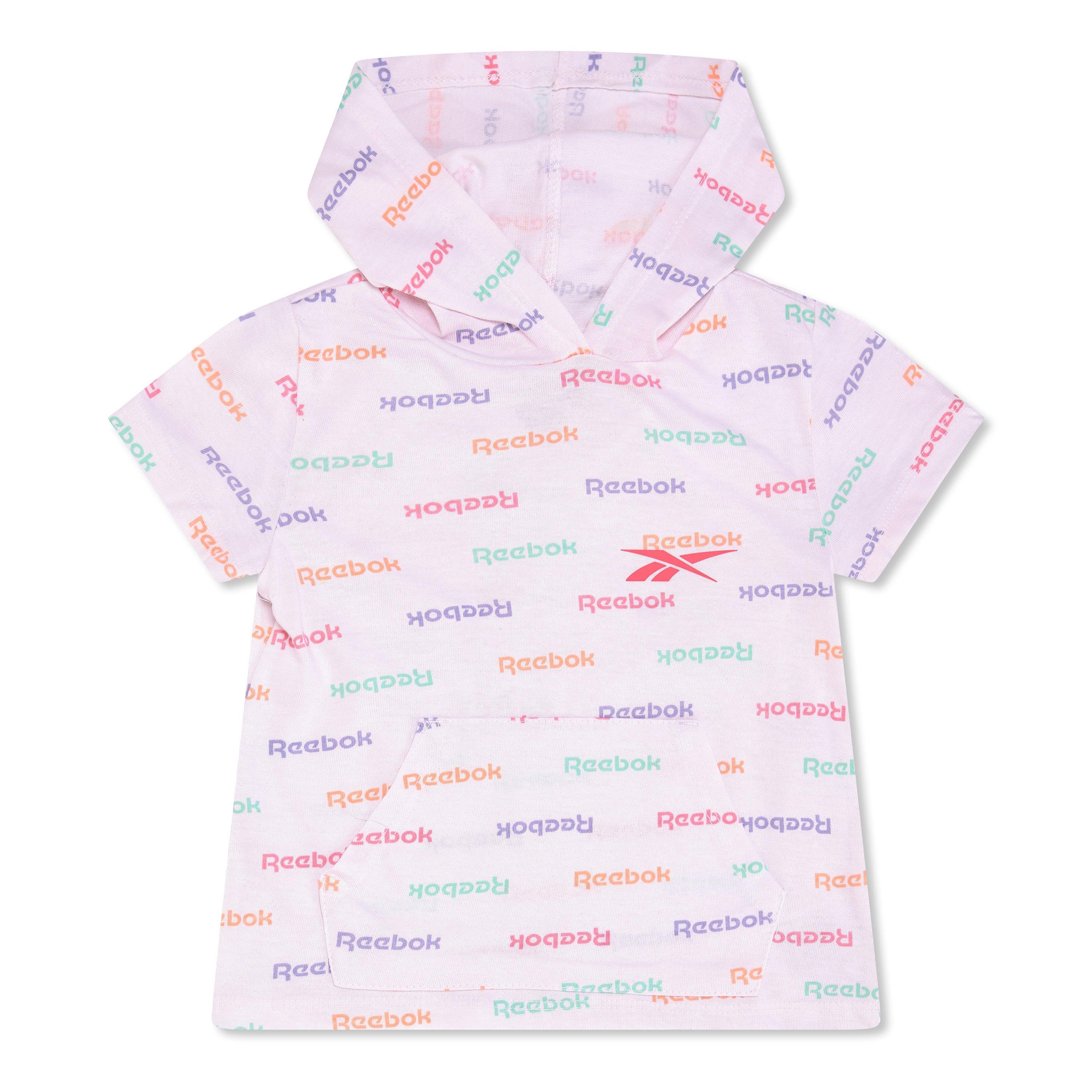 Reebok  Kids' Rainbow T-Shirt Dress - White - 9-12 Mnth