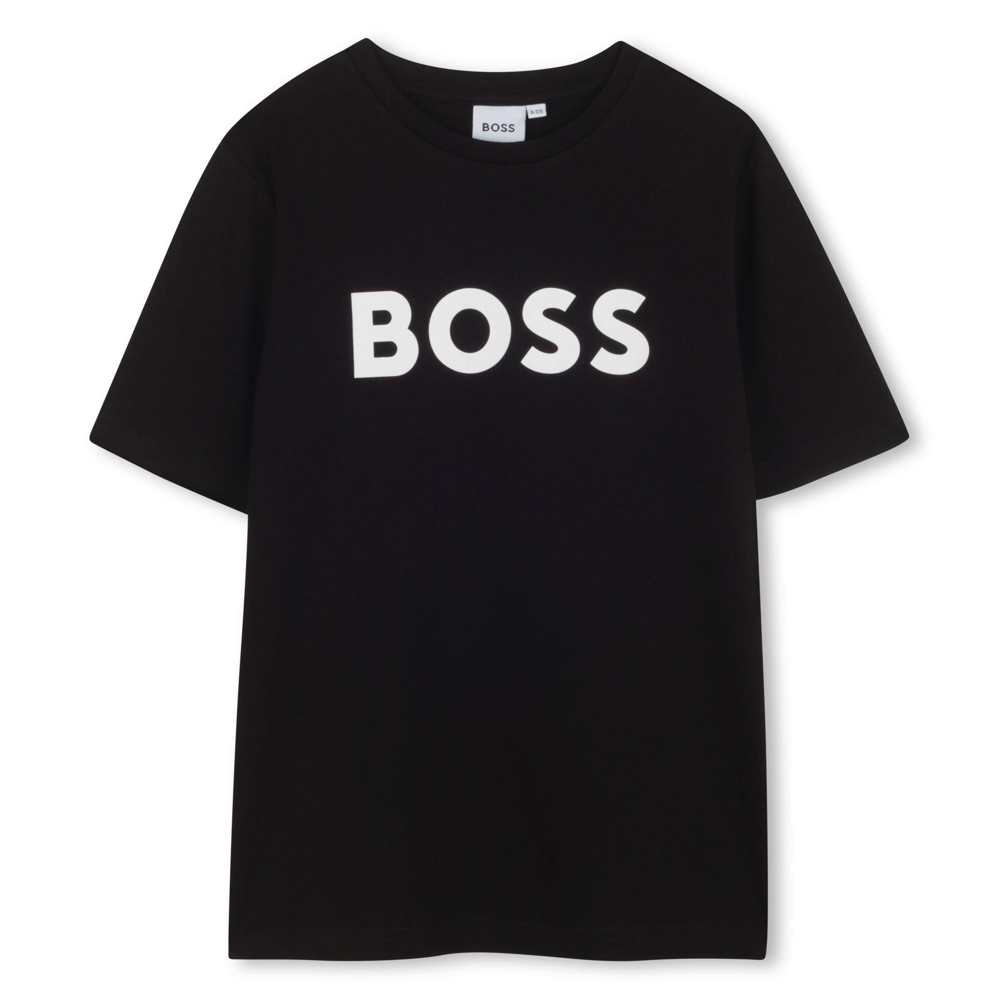 Boss Kids Large Logo T-shirt, Bold Print | USC