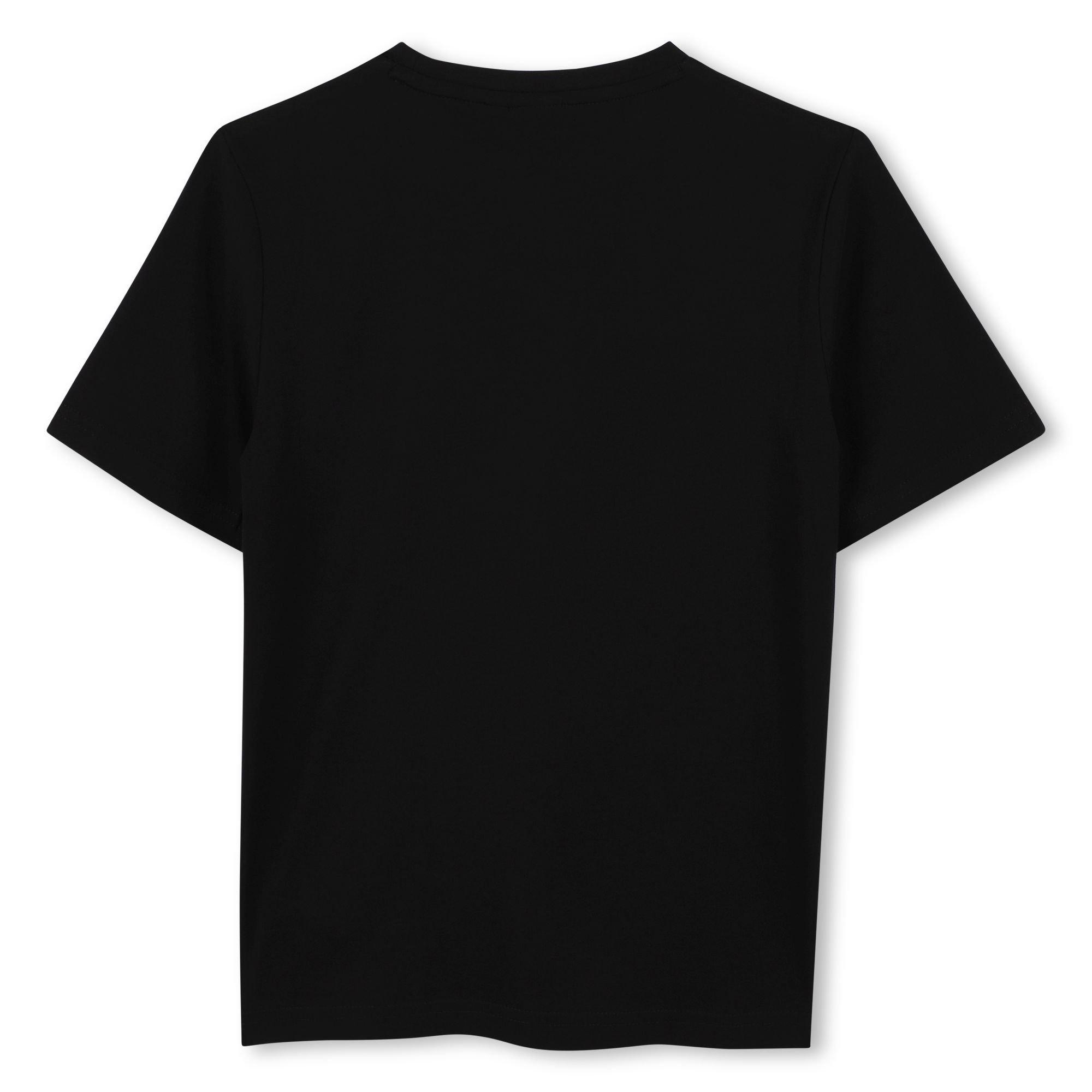 Black 09 - Boss - Kids Small Logo T-shirt, Subtle Logo - 2