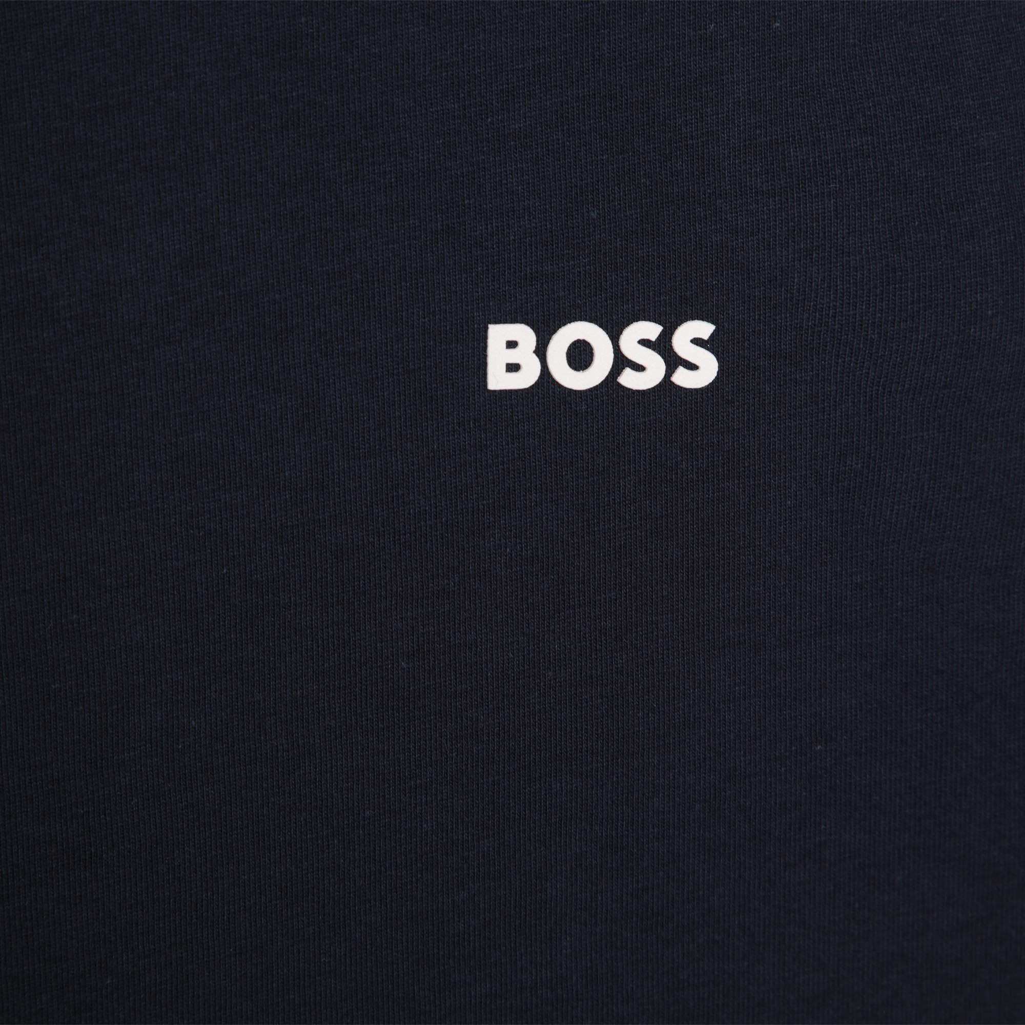 Navy 849 - Boss - Kids Small Logo T-shirt, Subtle Logo - 3