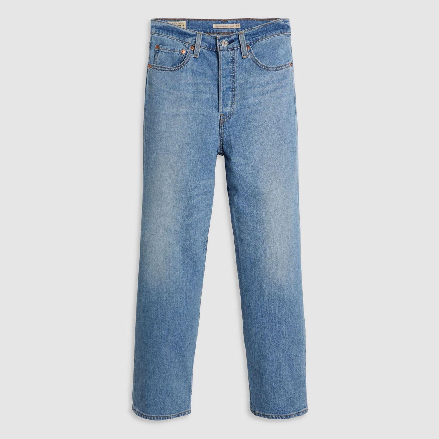 Blue - Levis - Ribcage Straight Ankle Jeans - 1