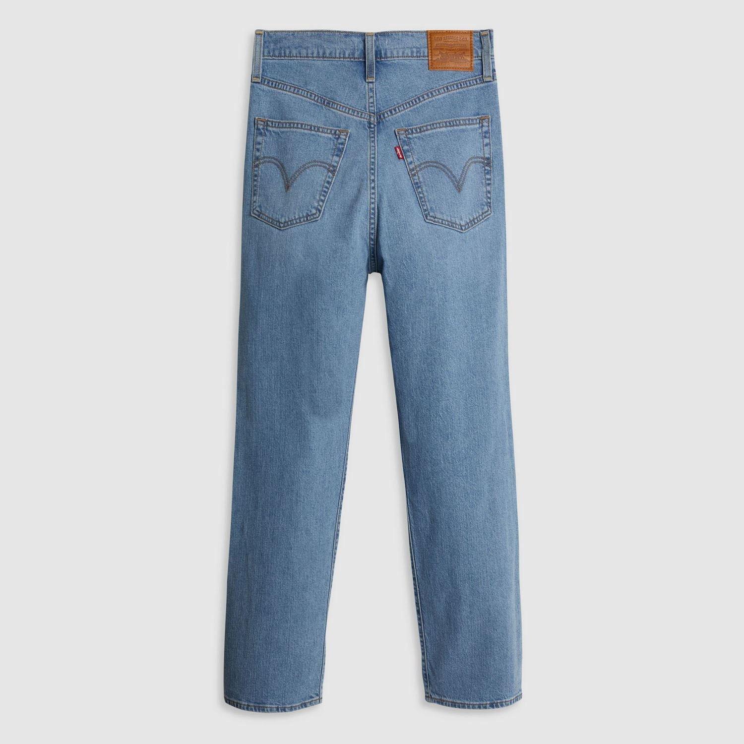 Blue - Levis - Ribcage Straight Ankle Jeans - 2