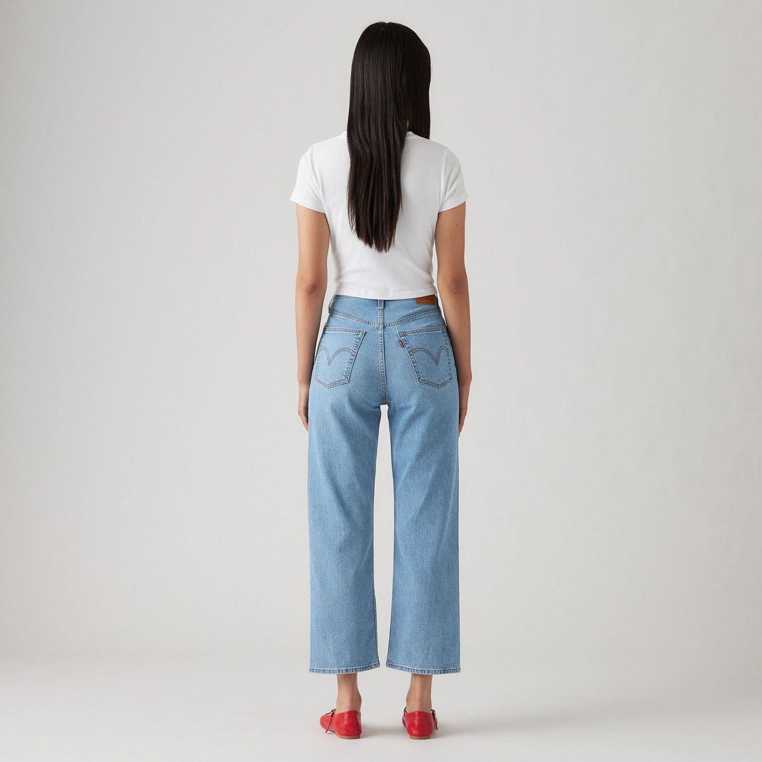 Blue - Levis - Ribcage Straight Ankle Jeans - 4