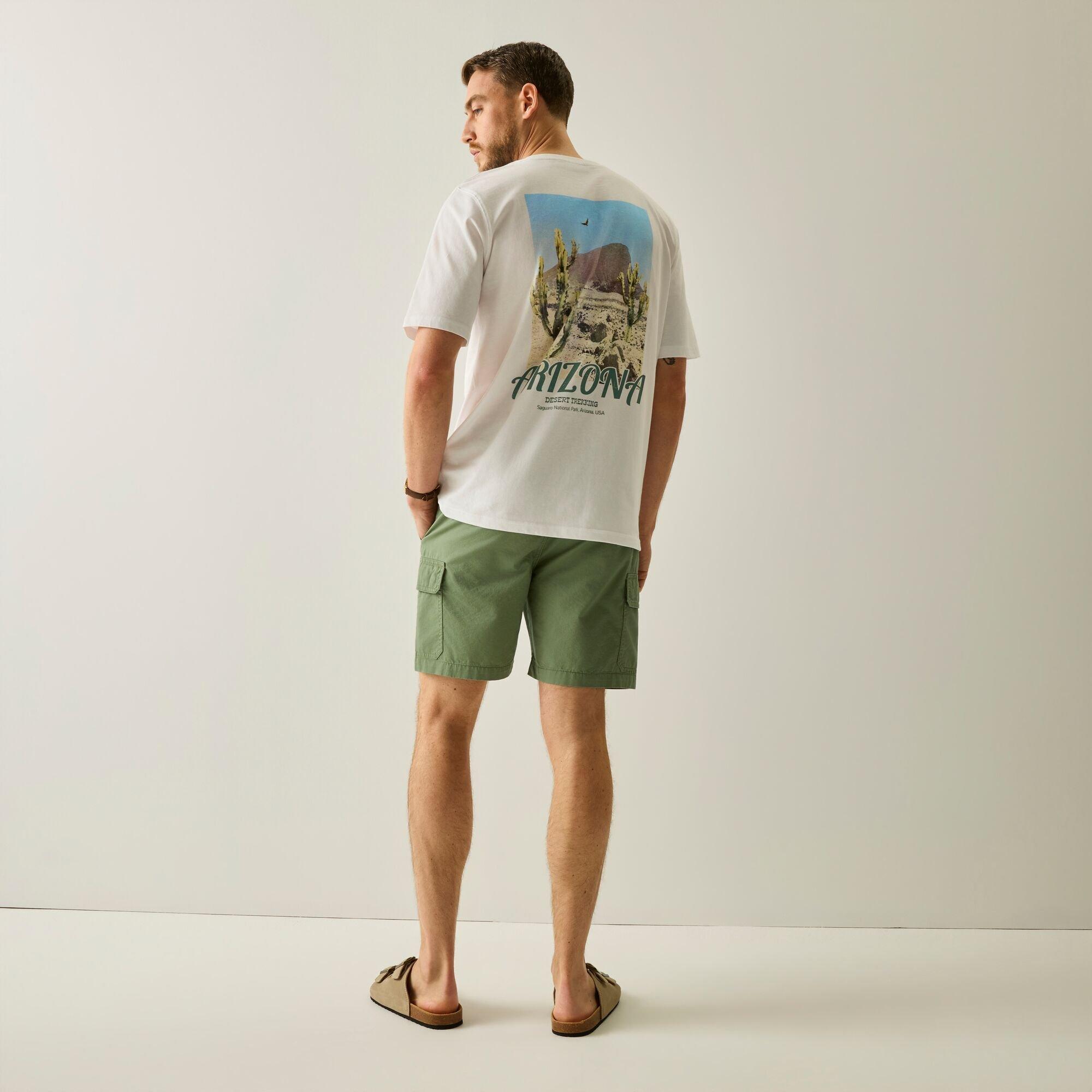 Oil Green - Regatta - Men's Bavaro Cotton Cargo Shorts - 4