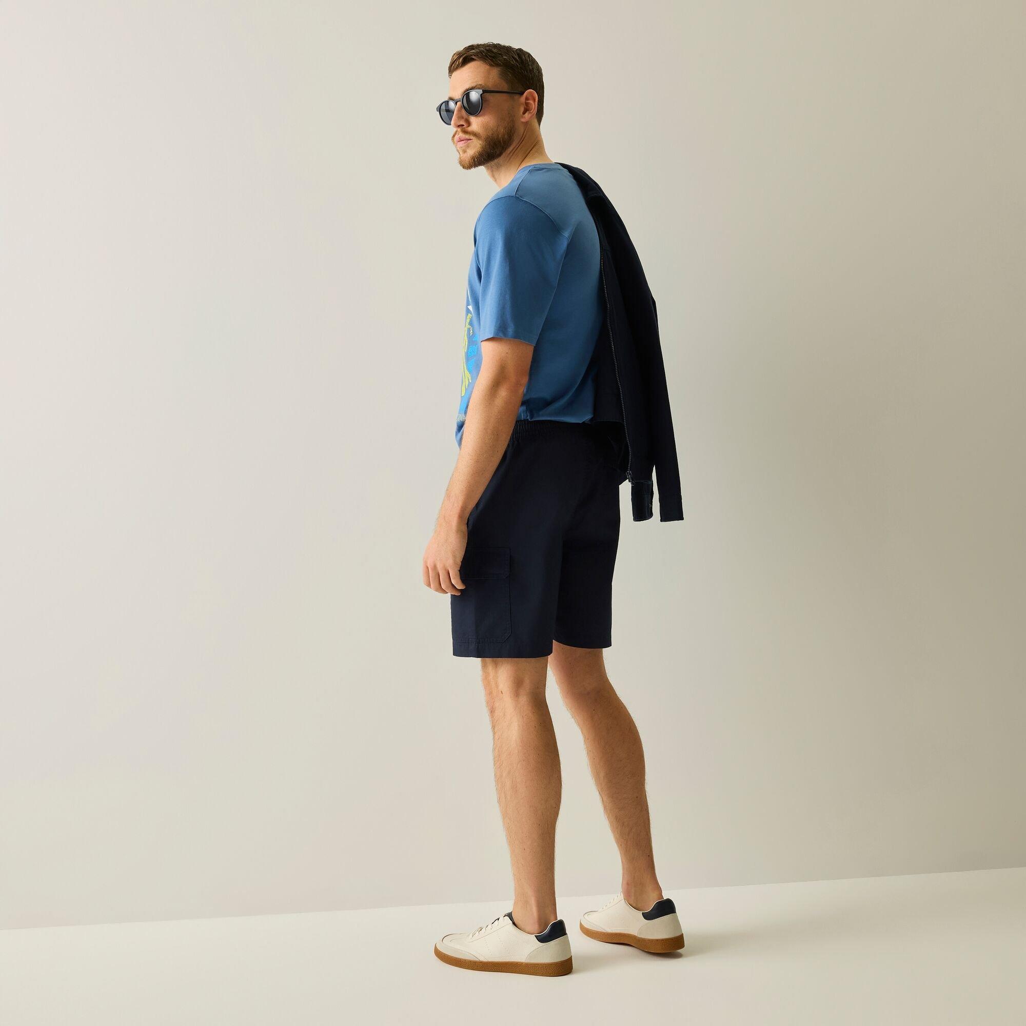 Navy - Regatta - Men's Bavaro Cotton Cargo Shorts - 3