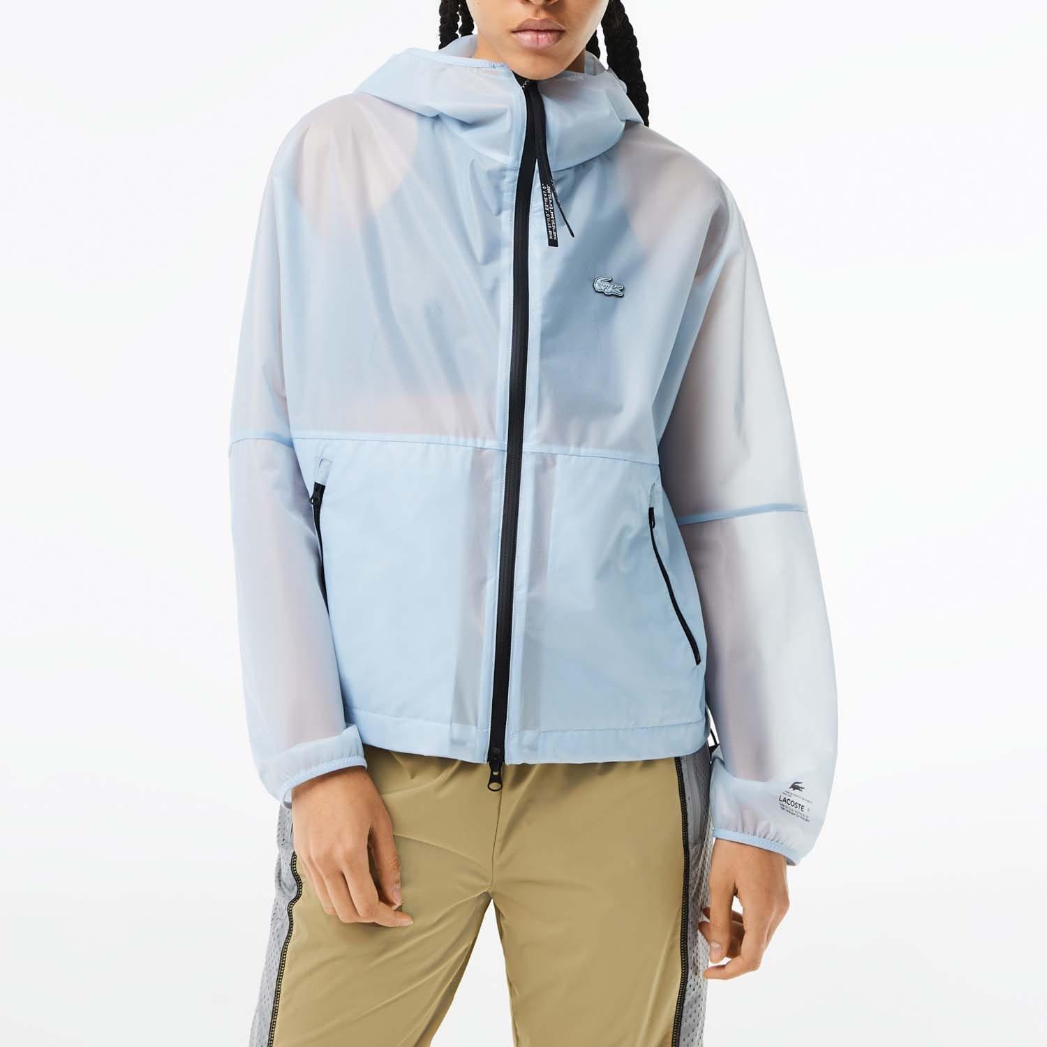 Blue - Lacoste - Transparent Windbreaker Jacket - 1