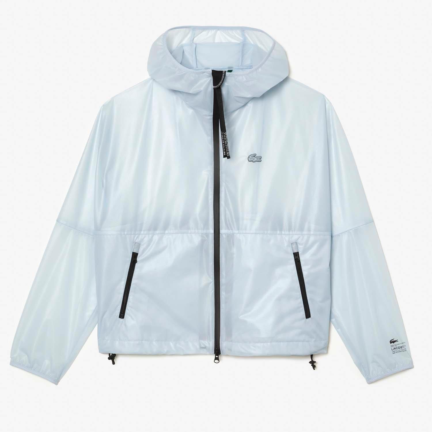Blue - Lacoste - Transparent Windbreaker Jacket - 3