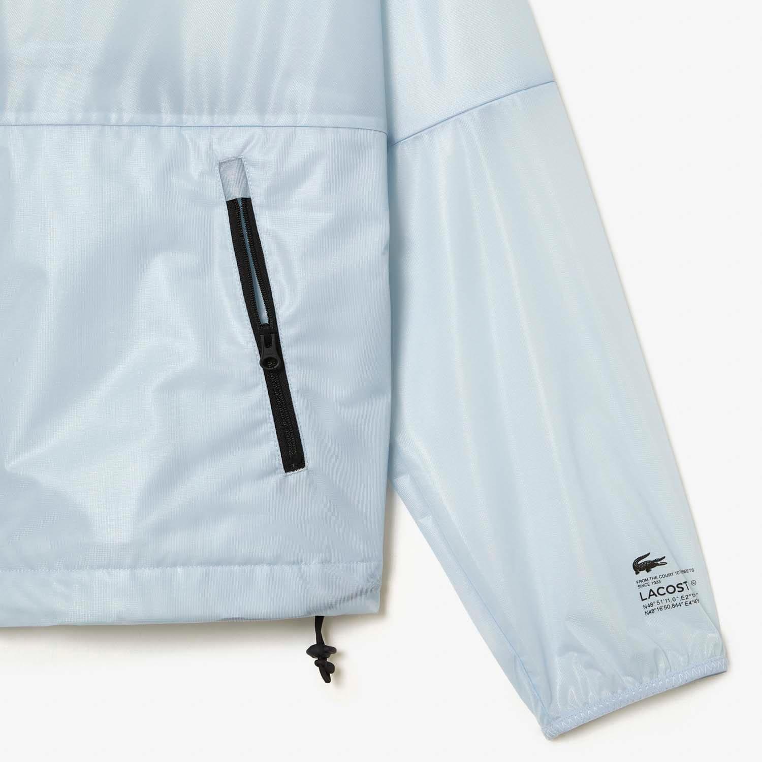 Blue - Lacoste - Transparent Windbreaker Jacket - 5