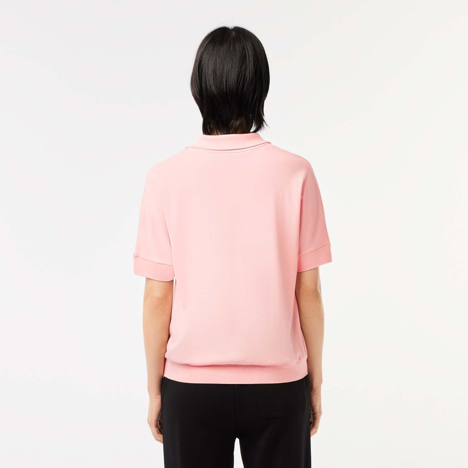 Pink - Lacoste - Relaxed Fit Fluid Piqu¿ Polo Shirt - 2
