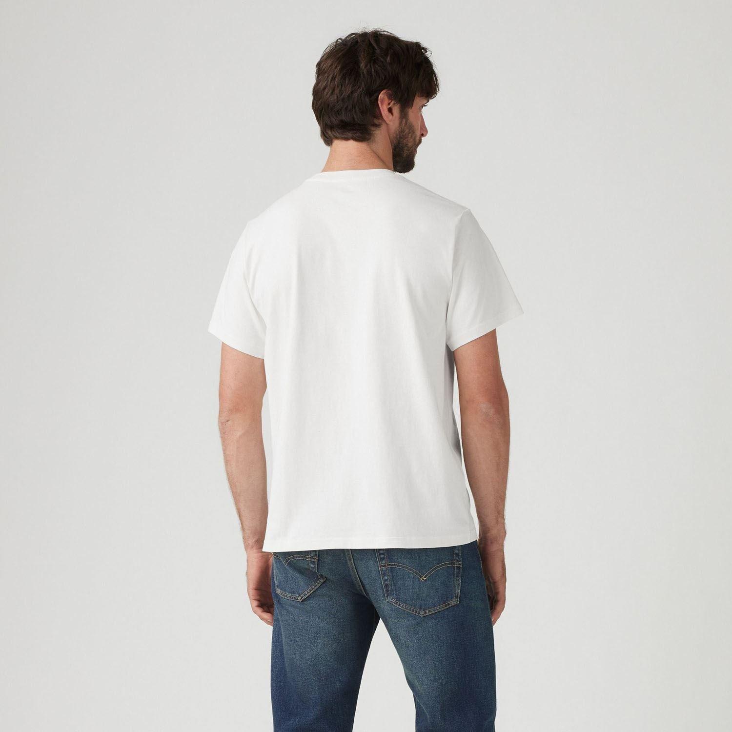 White - Levis - Relaxed Boxtab T-Shirt - 3