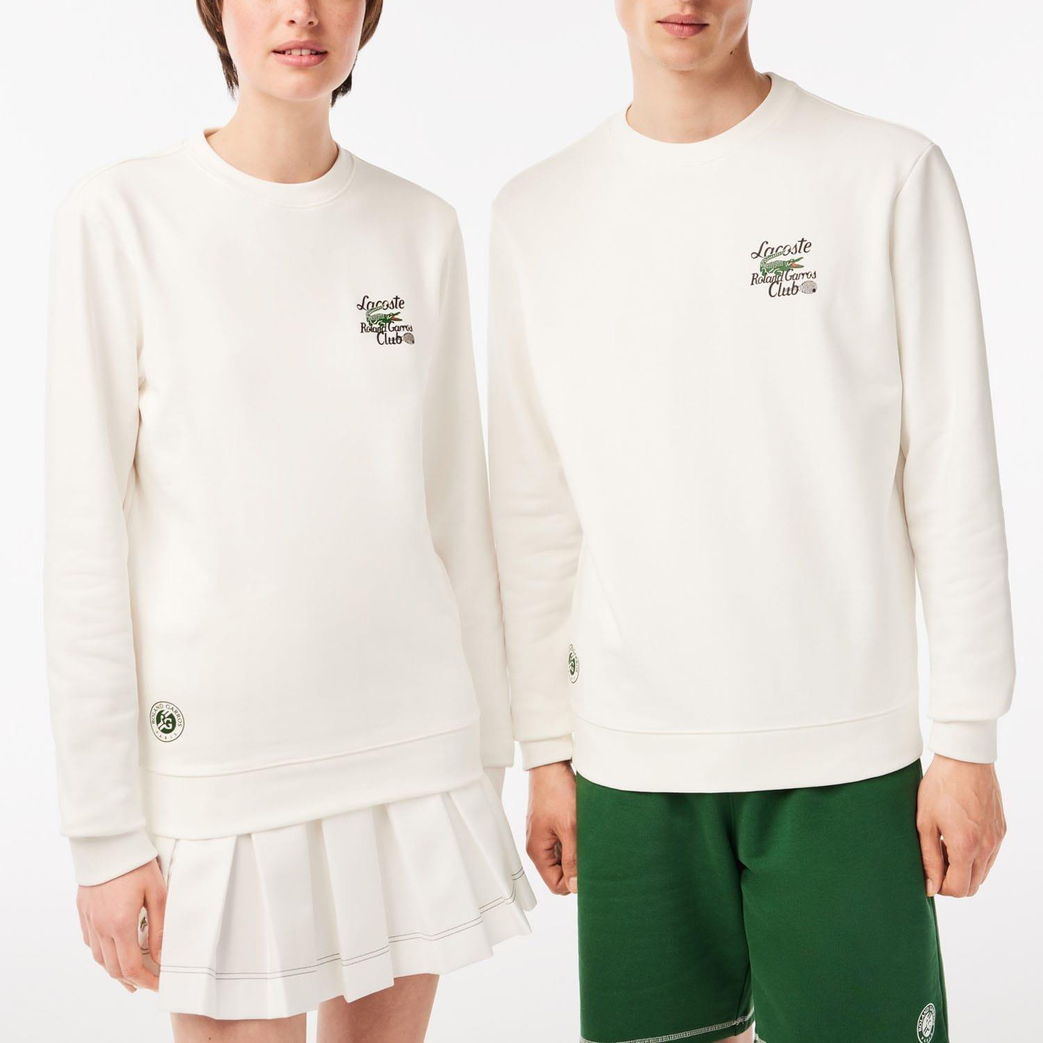 Cream - Lacoste - Roland Garros Edition Organic Cotton Sweatshirt - 1