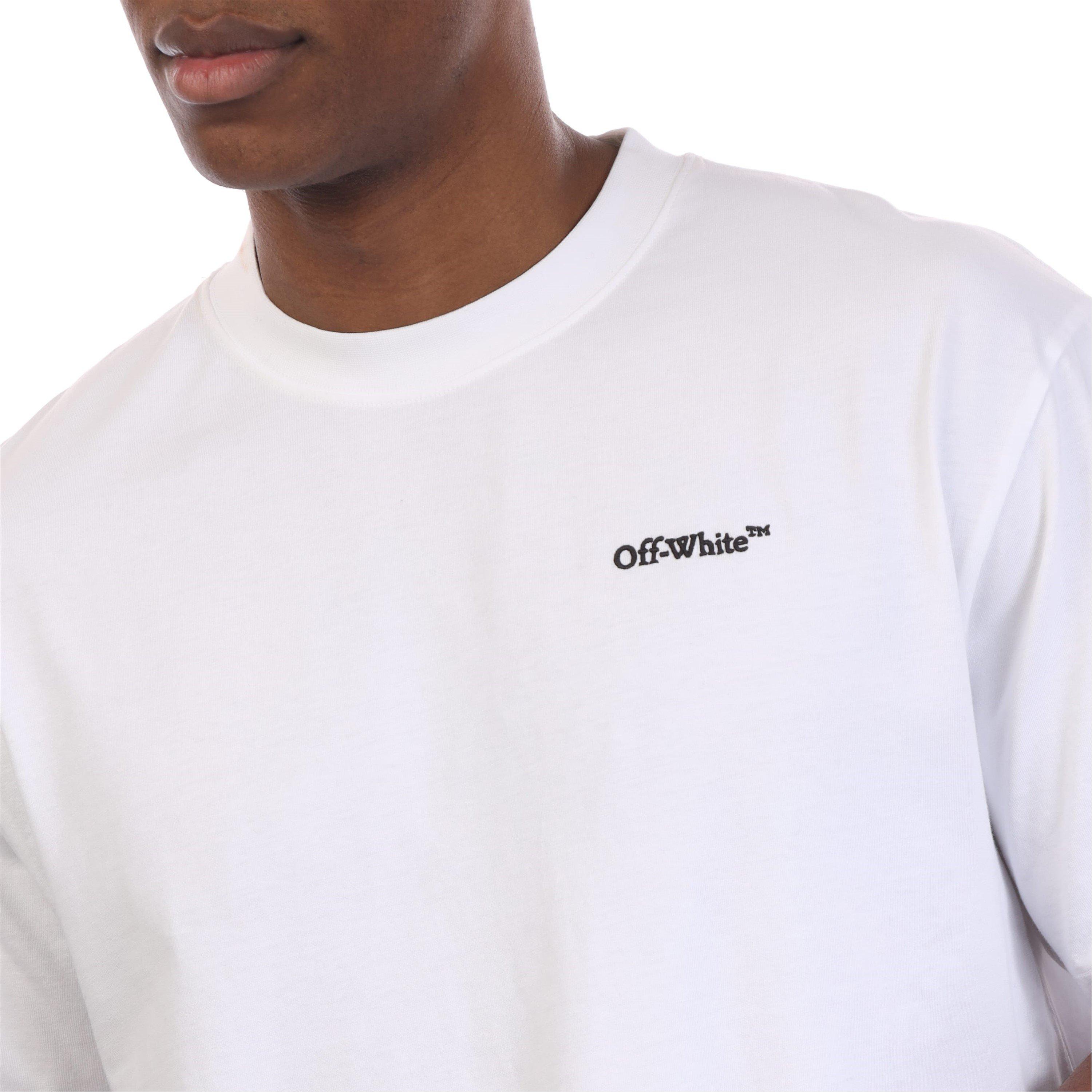 White Black - Off White - Tattoo Arrow Skate T-Shirt - 3