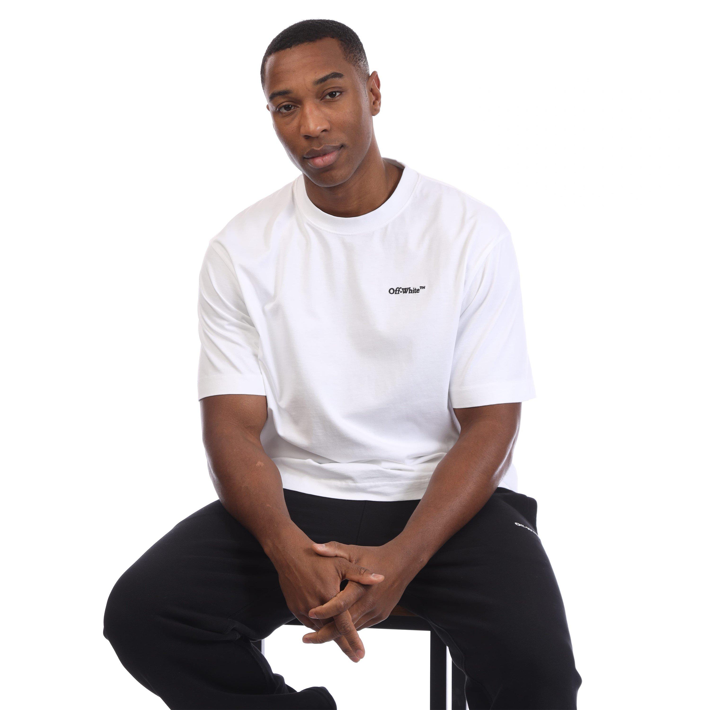 White Black - Off White - Tattoo Arrow Skate T-Shirt - 4