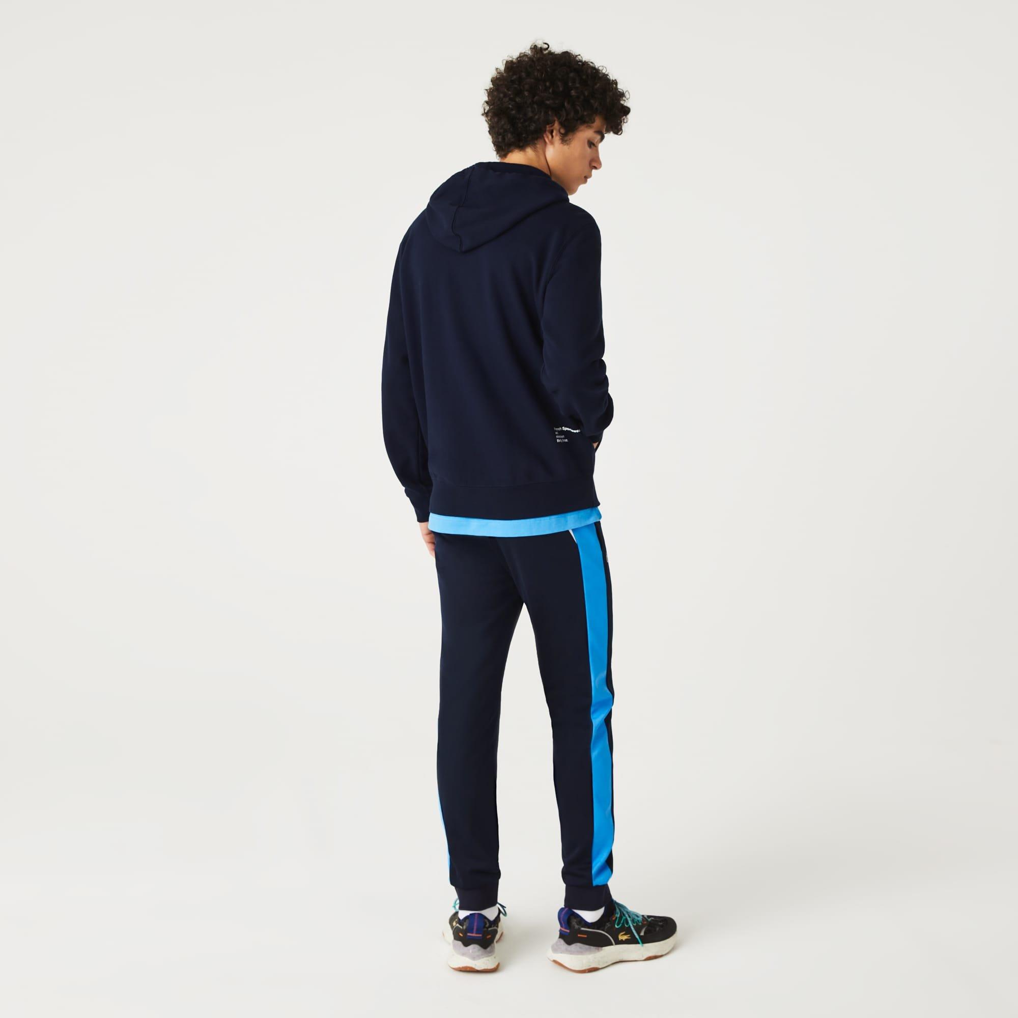 Blue - Lacoste - Classic Fit Zipped Hoodie - 2