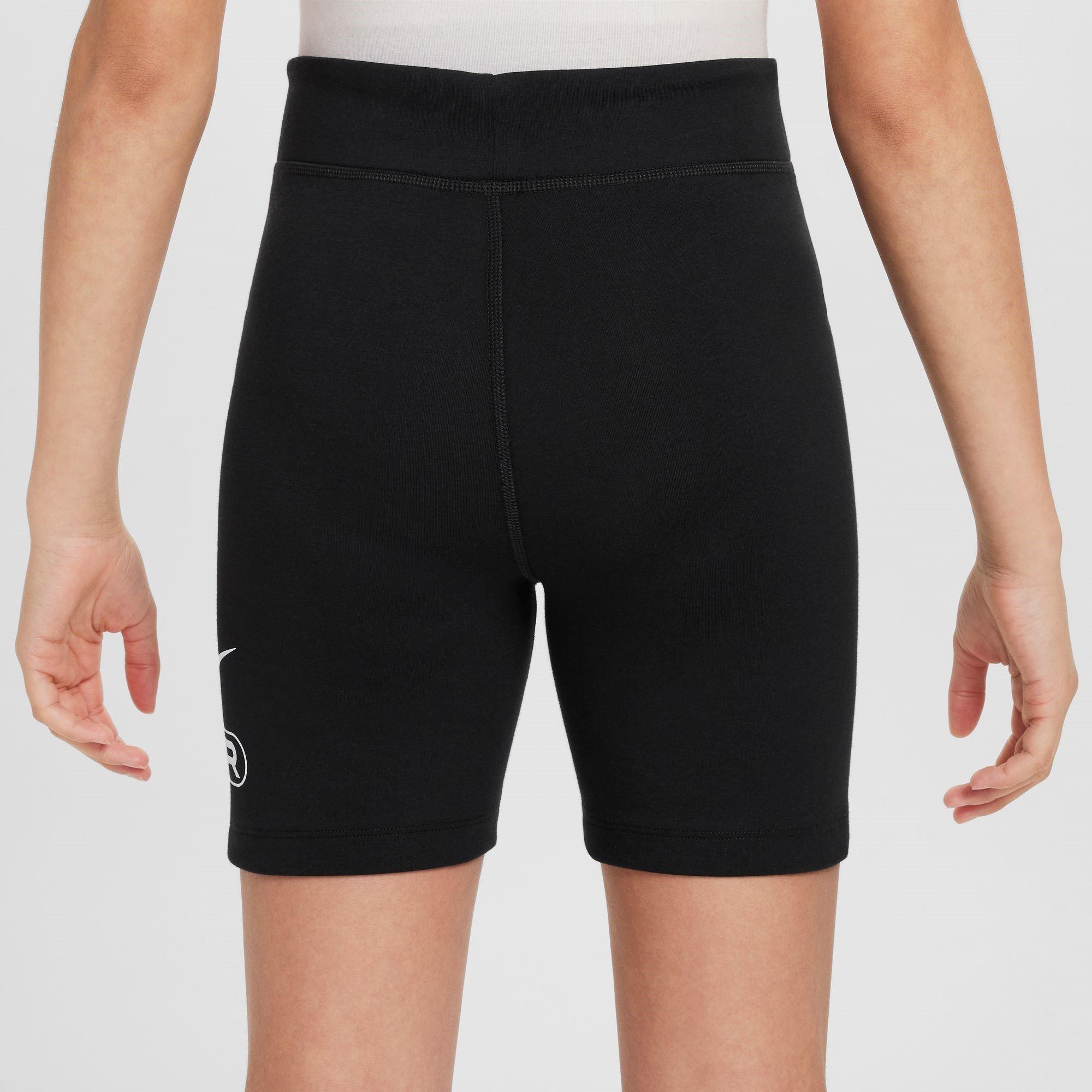 Preto/Branco - Nike - Air Big Kids' (Girls') Biker Shorts - 2
