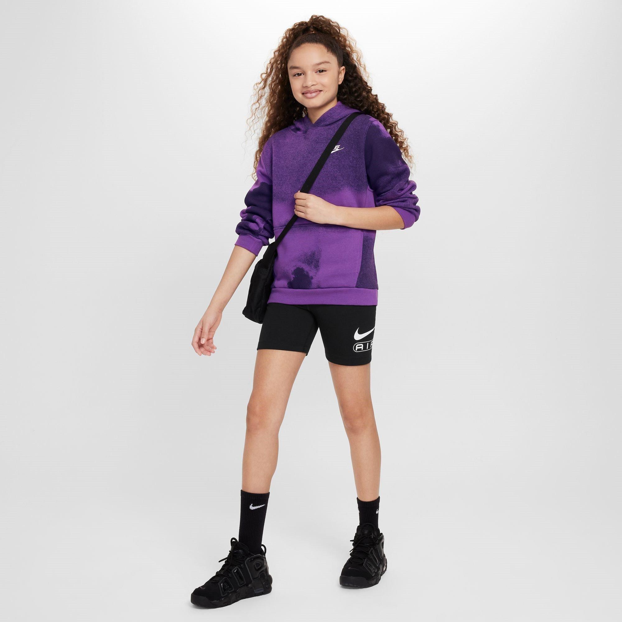 Preto/Branco - Nike - Air Big Kids' (Girls') Biker Shorts - 6