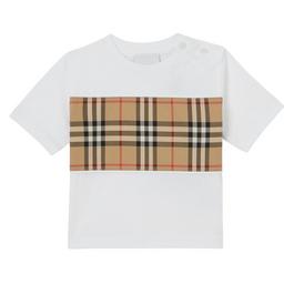 Burberry Vintage Check Panel T Shirt