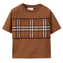 Burberry Vintage Check Panel T Shirt