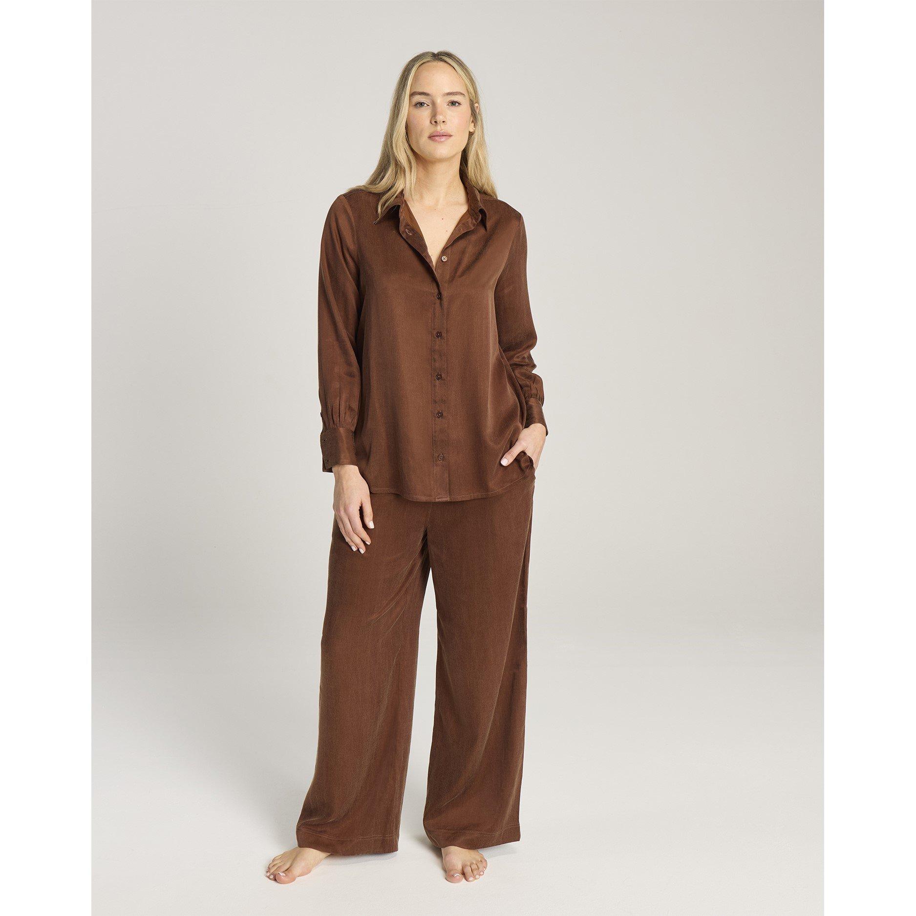 Cocoa - Nudea - Eco-Luxe Midi Shirt - Cocoa - 2