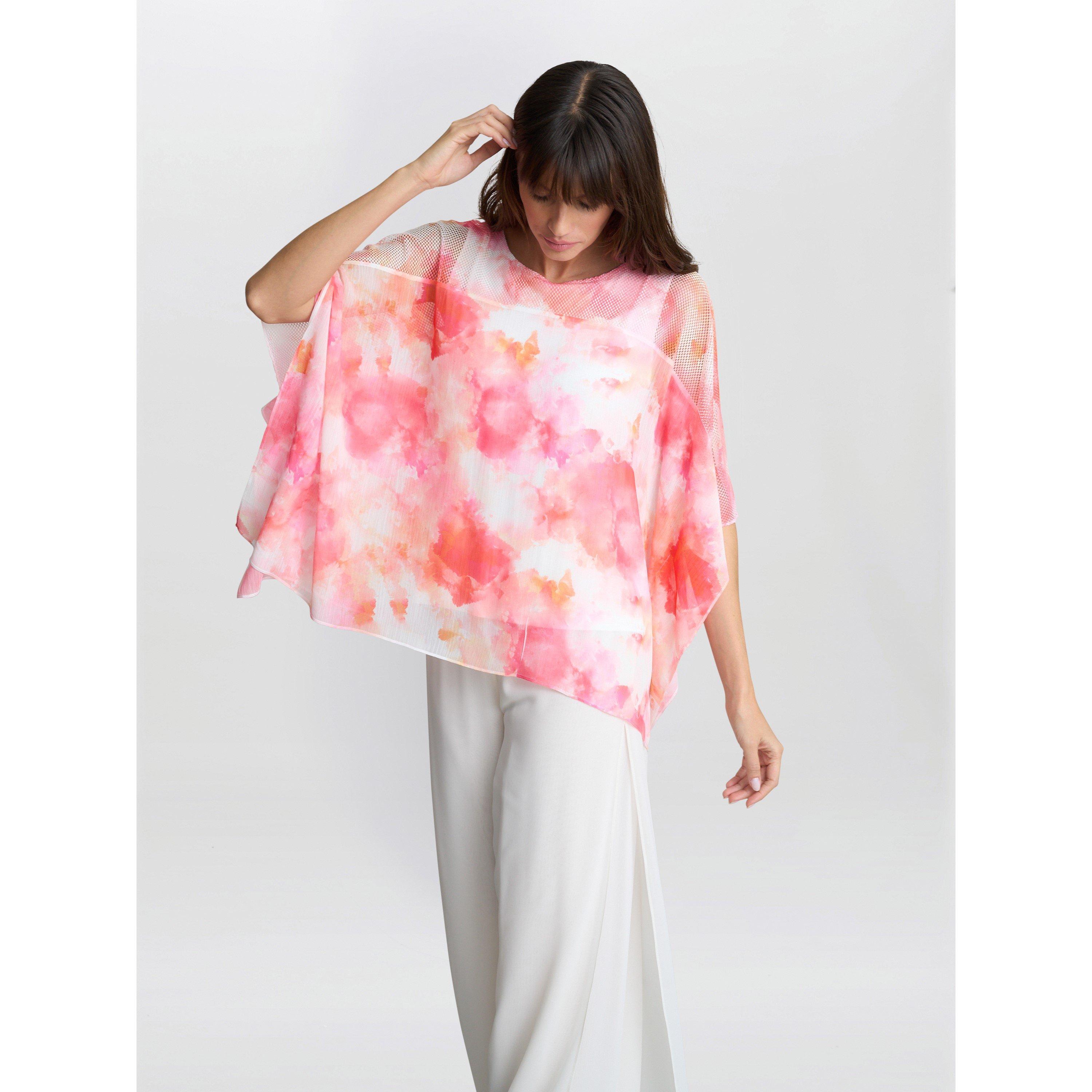 Multi - Gina Bacconi - Women's Evie Capped Sleeve Blouse - 3