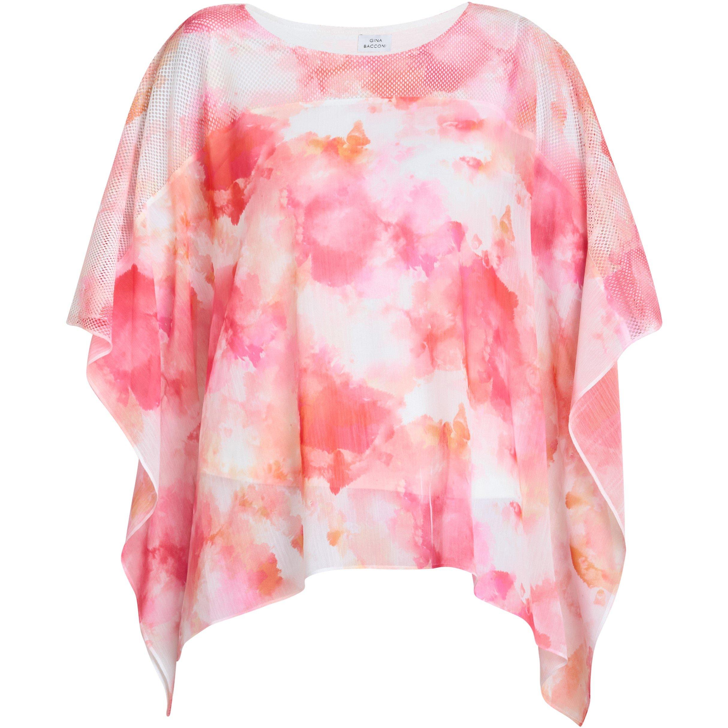 Multi - Gina Bacconi - Women's Evie Capped Sleeve Blouse - 4