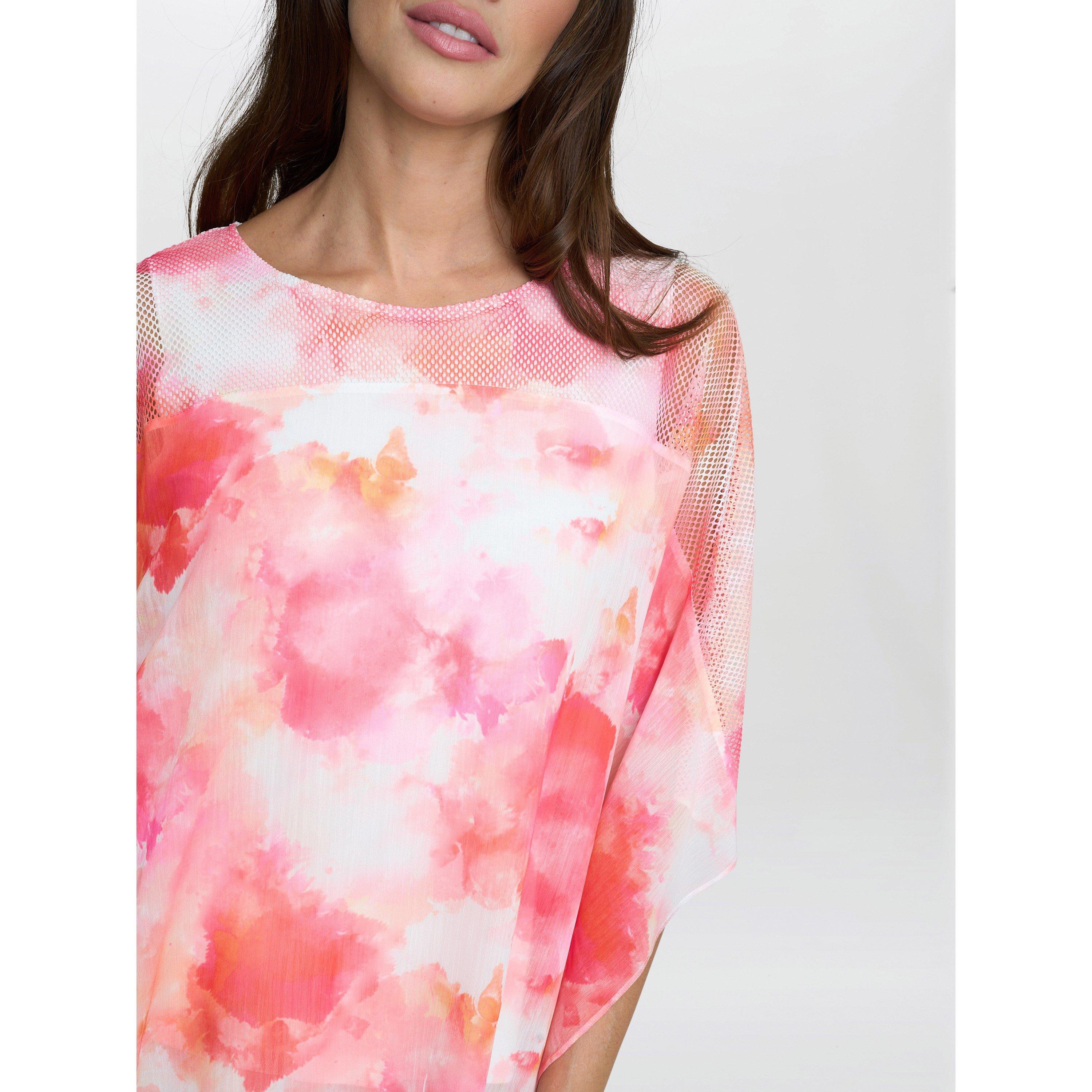 Multi - Gina Bacconi - Women's Evie Capped Sleeve Blouse - 5