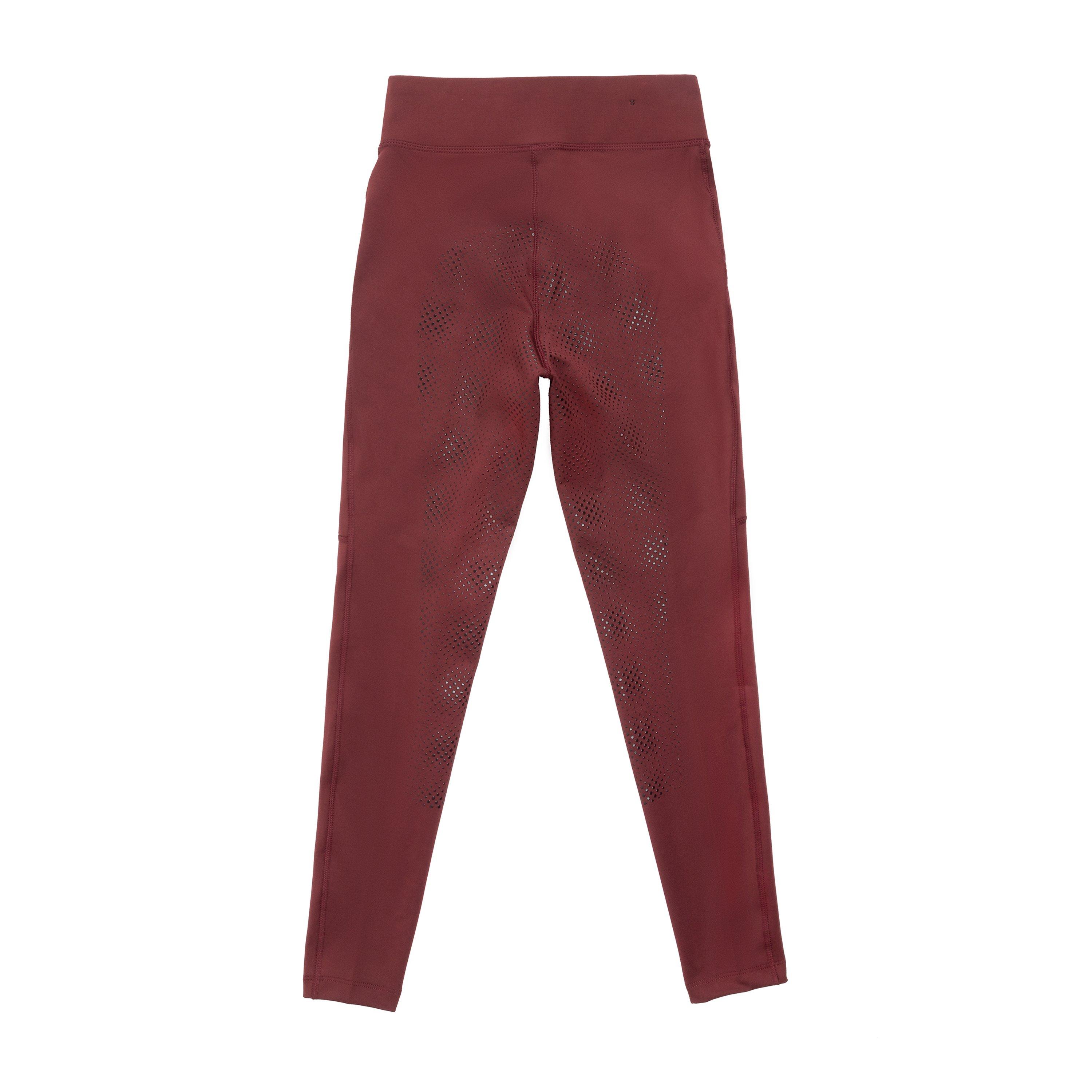 Borgogna - Requisite - Full Grip Equestrian Tights Juniors - 2