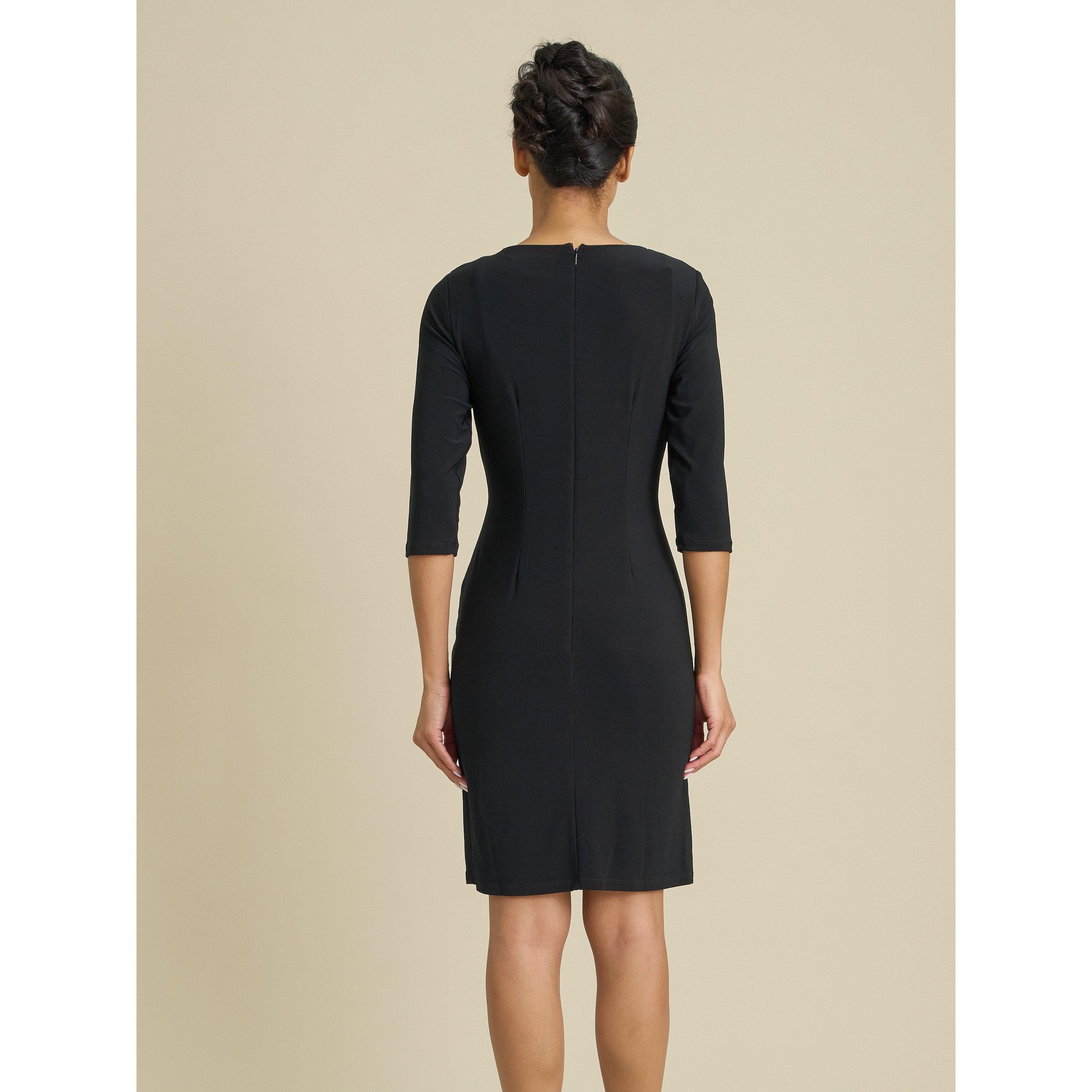 Black - Gina Bacconi - Tamaryn Gold Detail Dress - 2