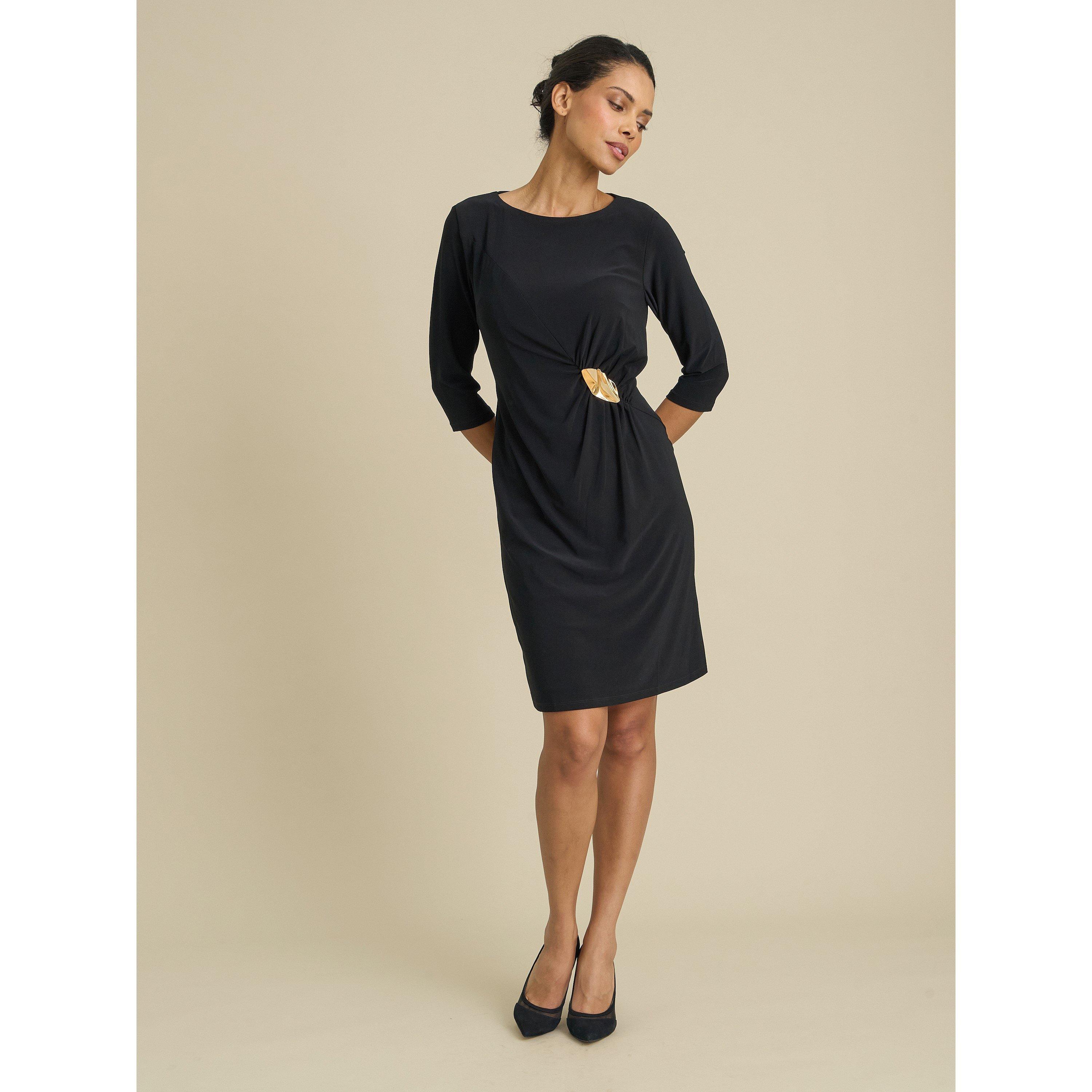 Black - Gina Bacconi - Tamaryn Gold Detail Dress - 6