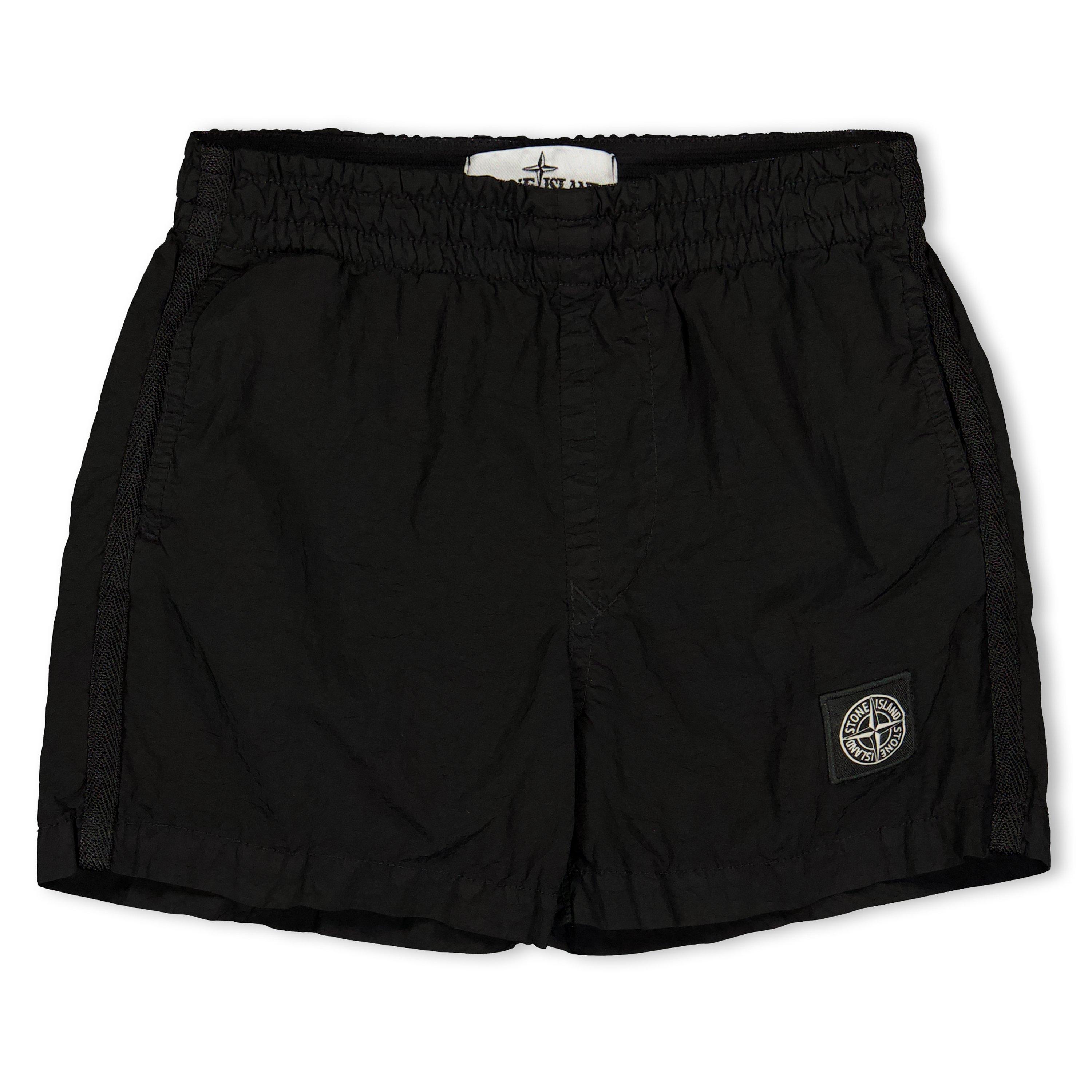 Stone Island Compass Logo Swim Shorts - Male - Kids Swimming Trunks - Black - 12 Y | 152 Cm - Kids - Image 2