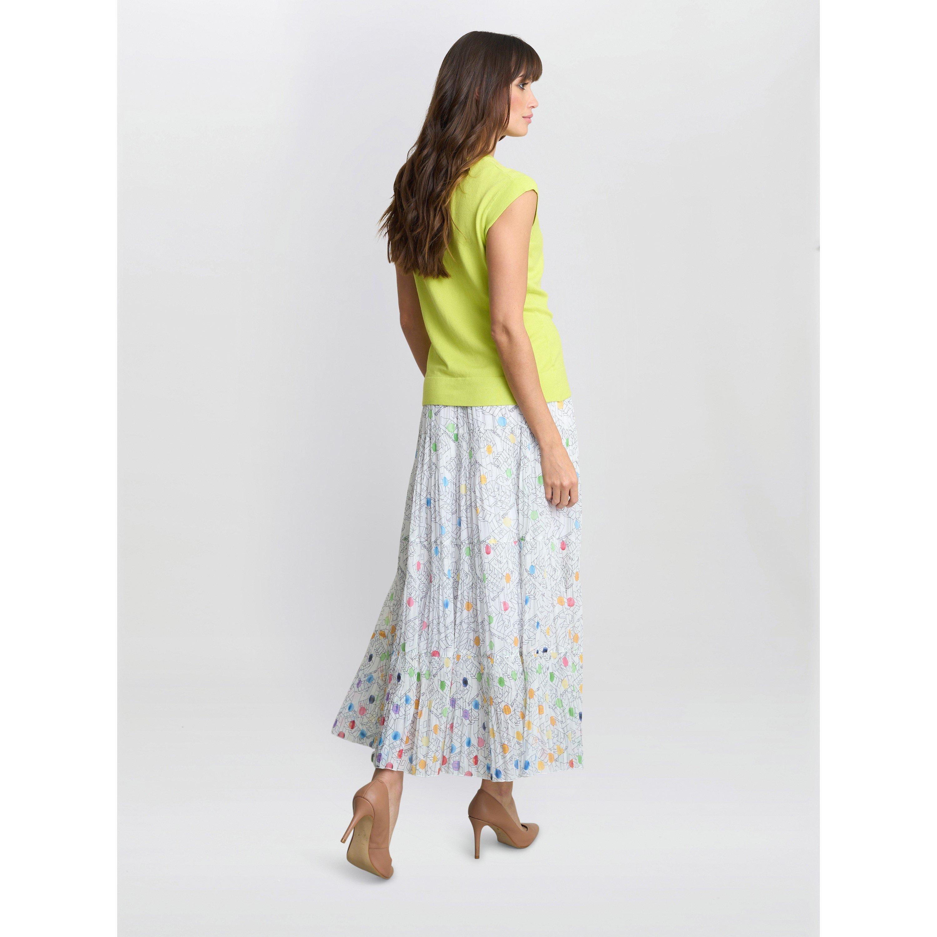 Multi - Gina Bacconi - Women's Holly Maxi Pleated Skirt - 2