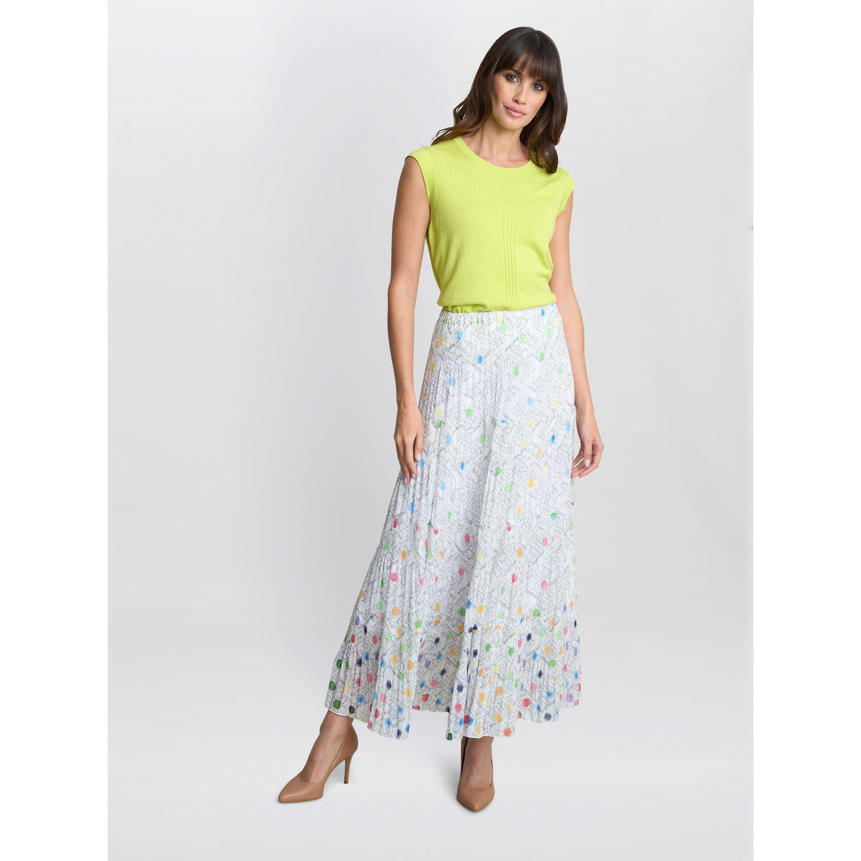 Multi - Gina Bacconi - Women's Holly Maxi Pleated Skirt - 3