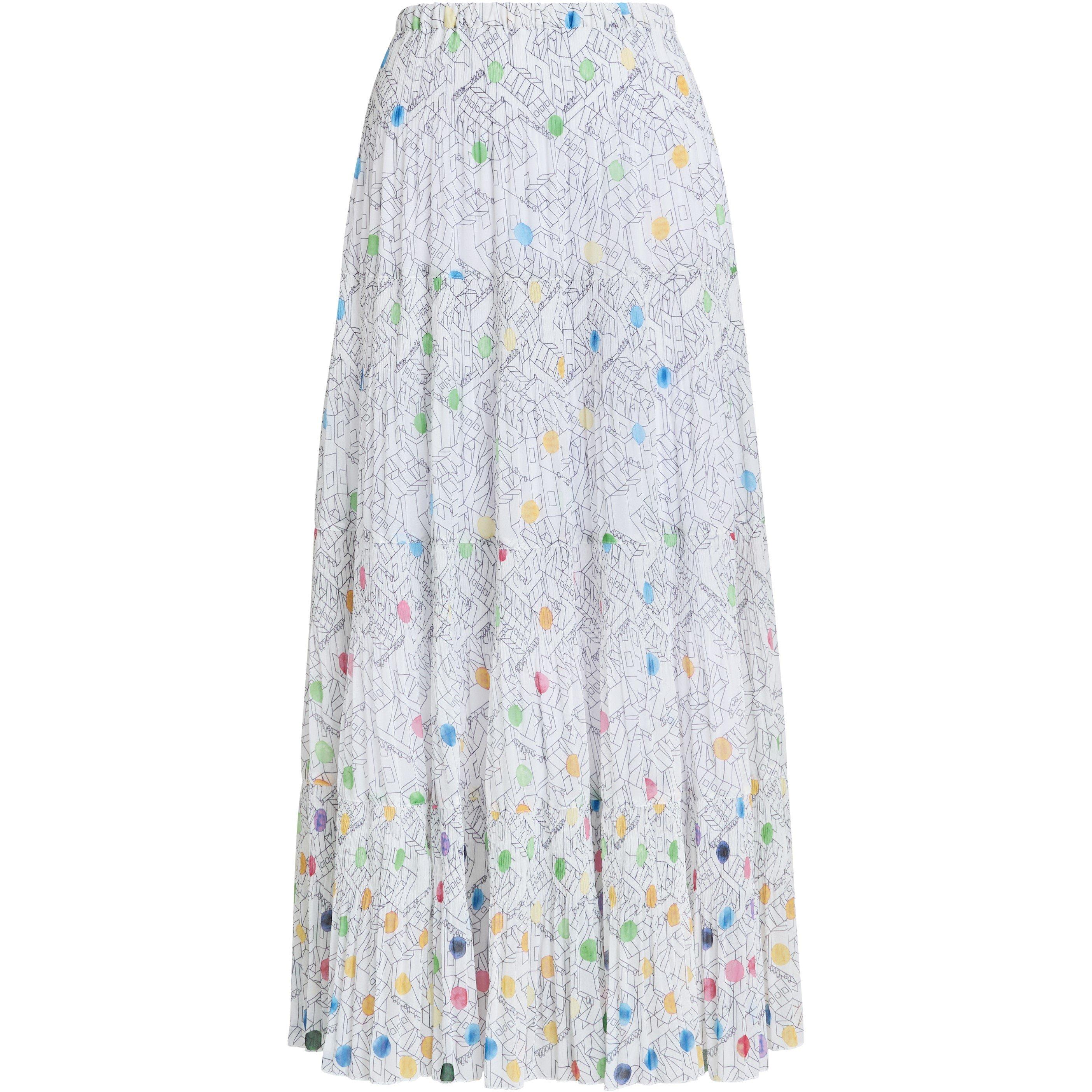 Multi - Gina Bacconi - Women's Holly Maxi Pleated Skirt - 4