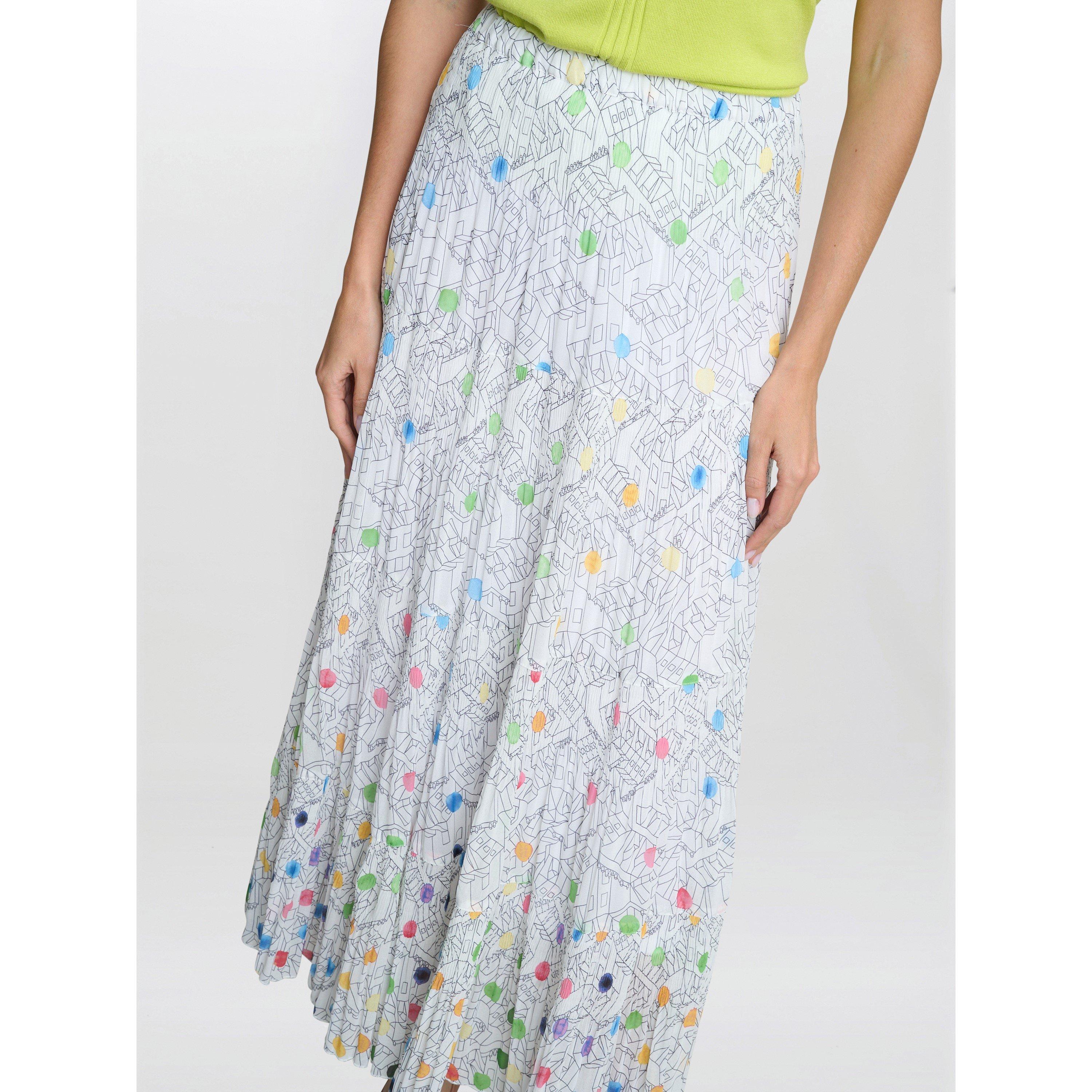 Multi - Gina Bacconi - Women's Holly Maxi Pleated Skirt - 5