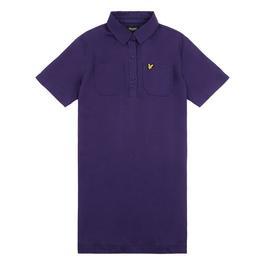 CKJ AOP Logo Dress Jn44 LS Polo Shirt Dress Juniors