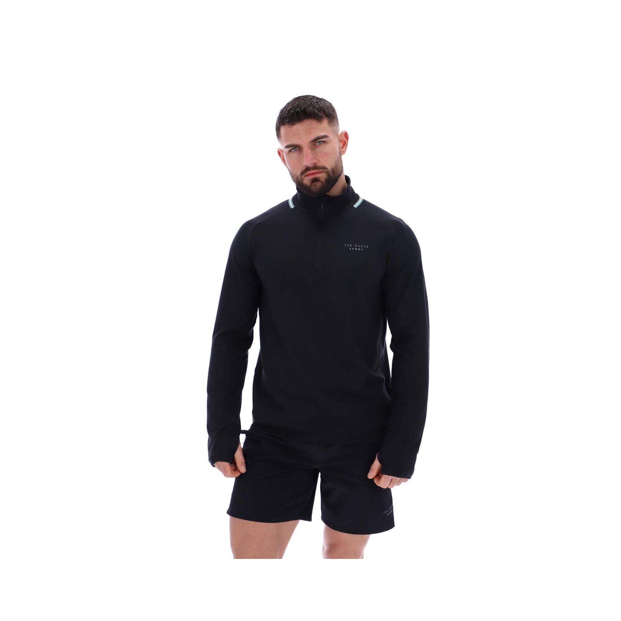 Black - Ted Baker - RORY Soft StretchTraining 1/4 Zip - 1