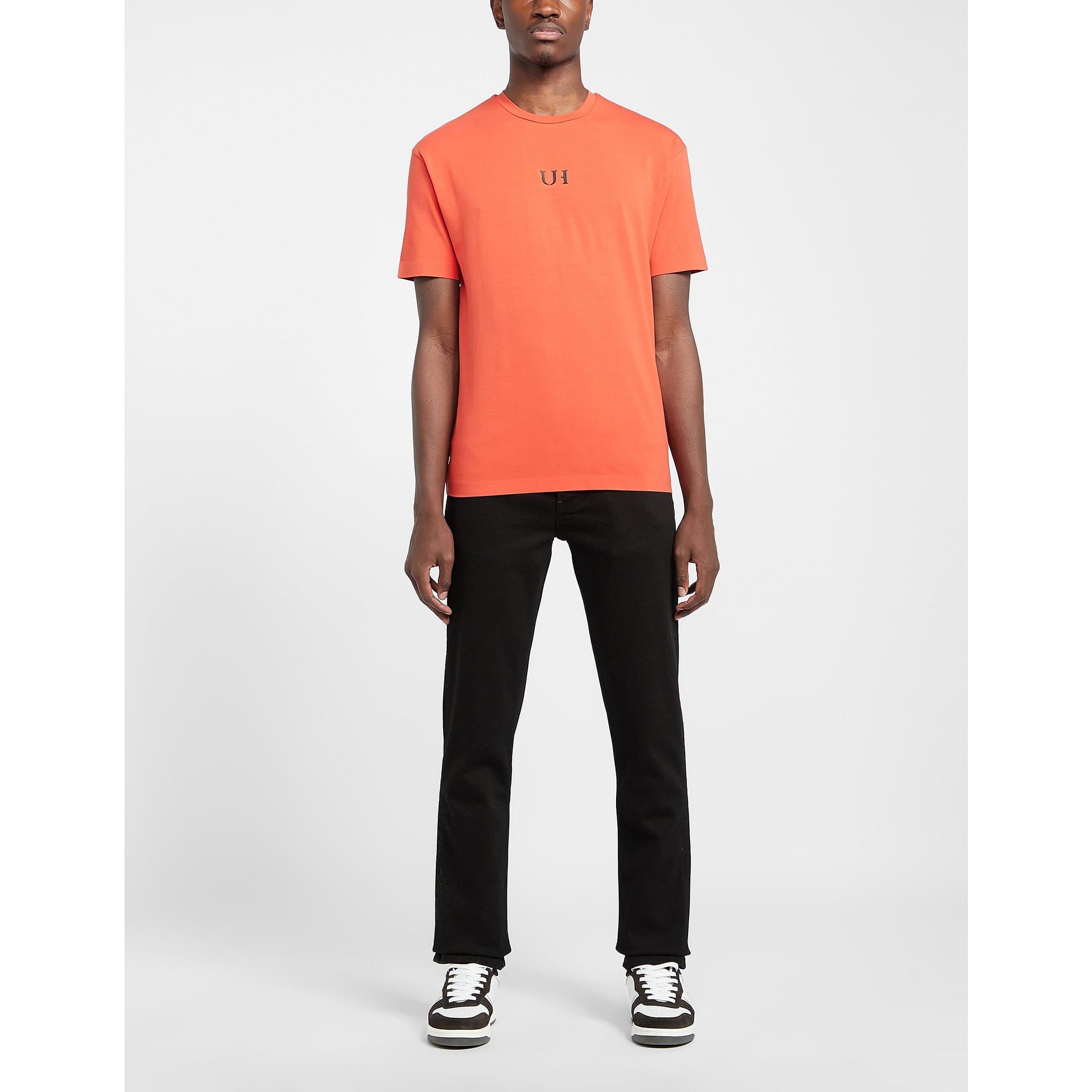 Orange - Unlike Humans - Central Logo T-Shirt - 4