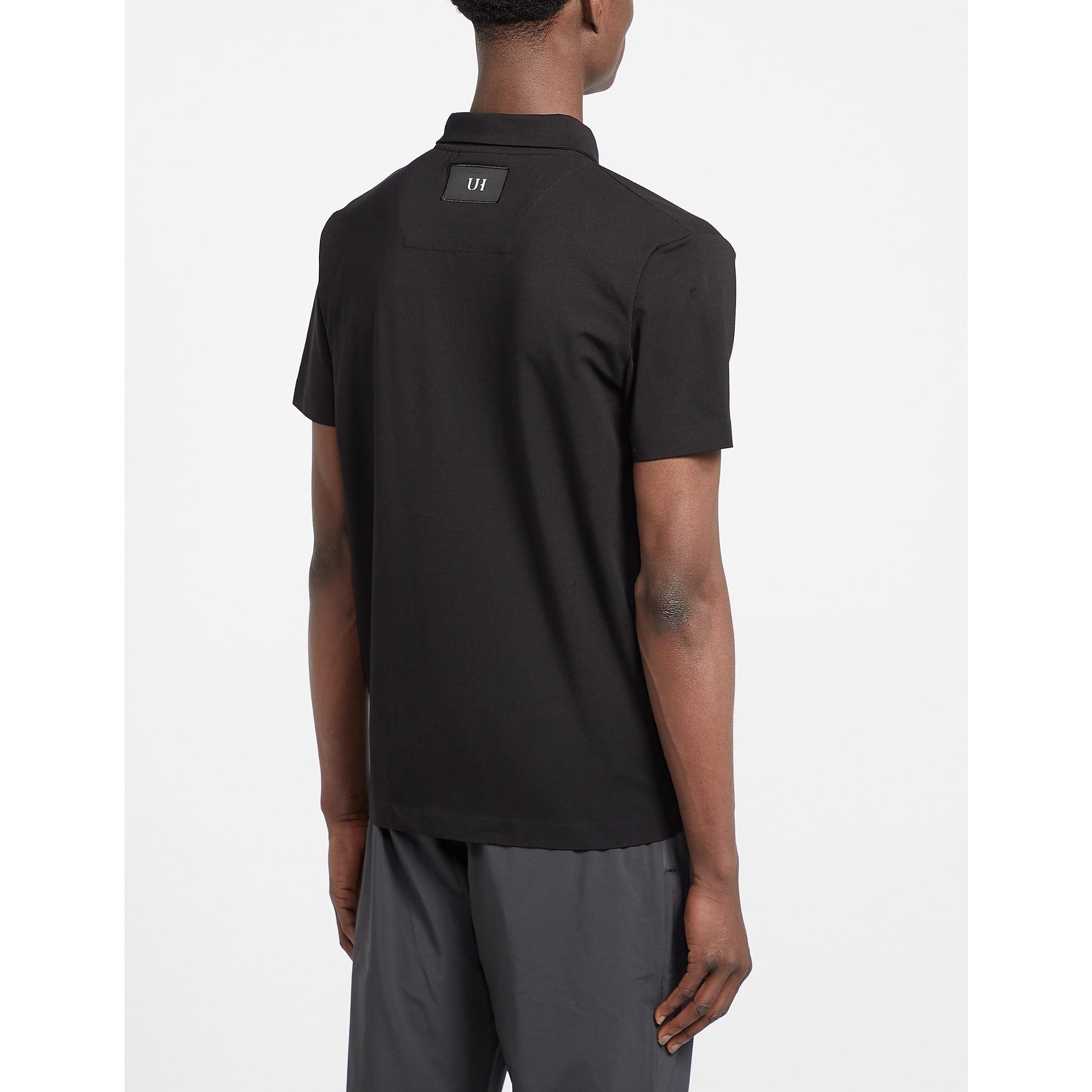 Black - Unlike Humans - Zip Pocket Polo Shirt - 3