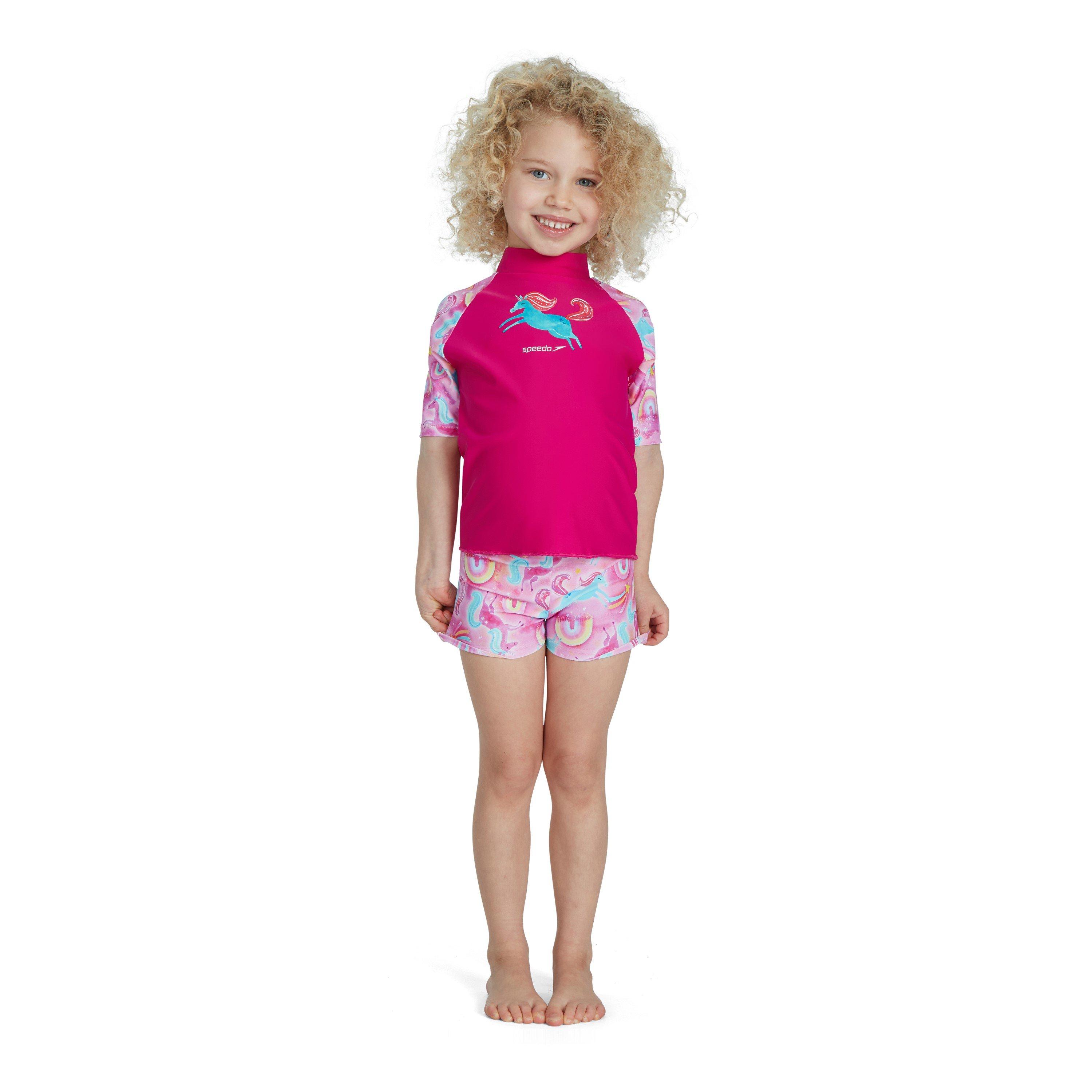 Pink/Blau - Speedo - Short-Sleeve Performance Gym Top - 2