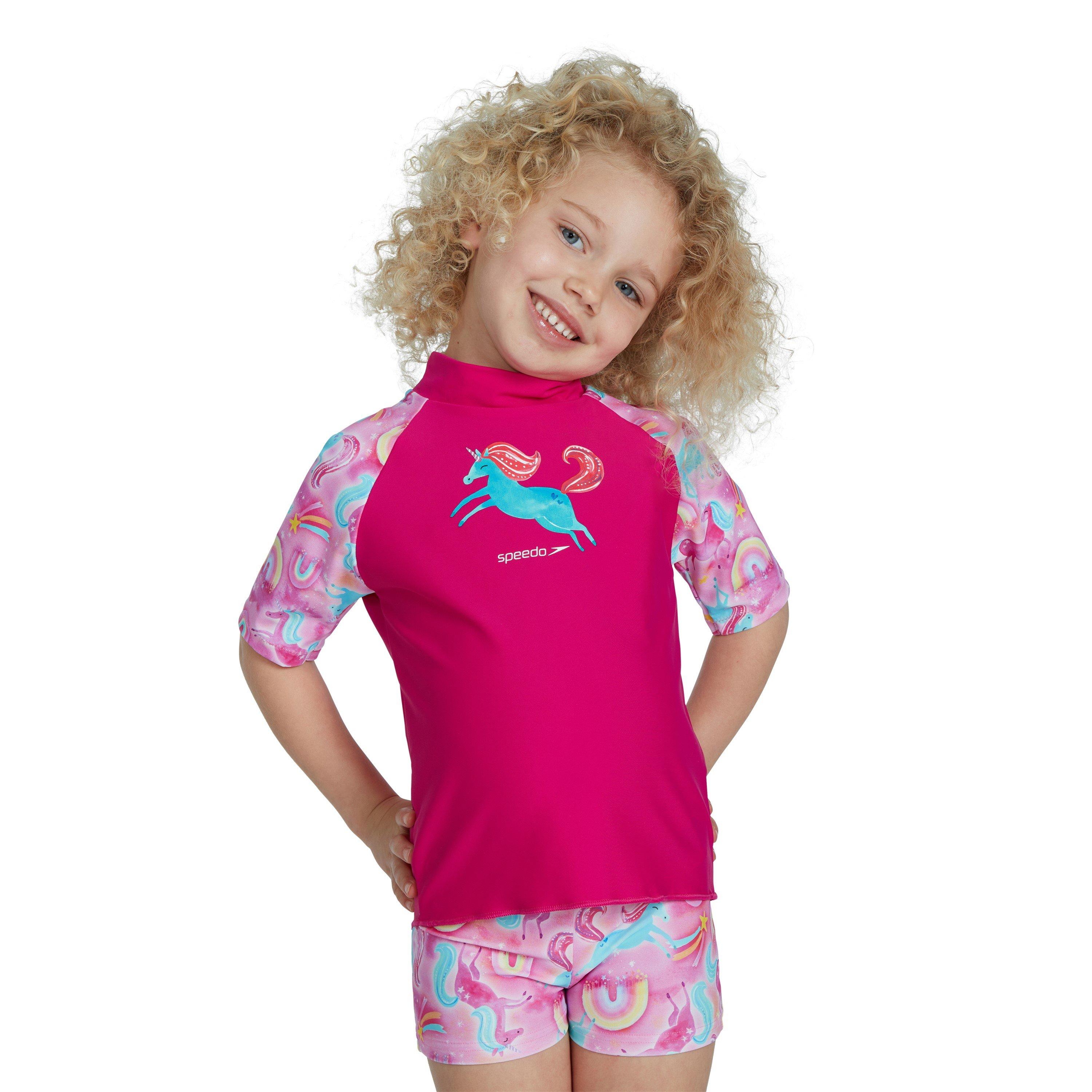 Pink/Blau - Speedo - Short-Sleeve Performance Gym Top - 5