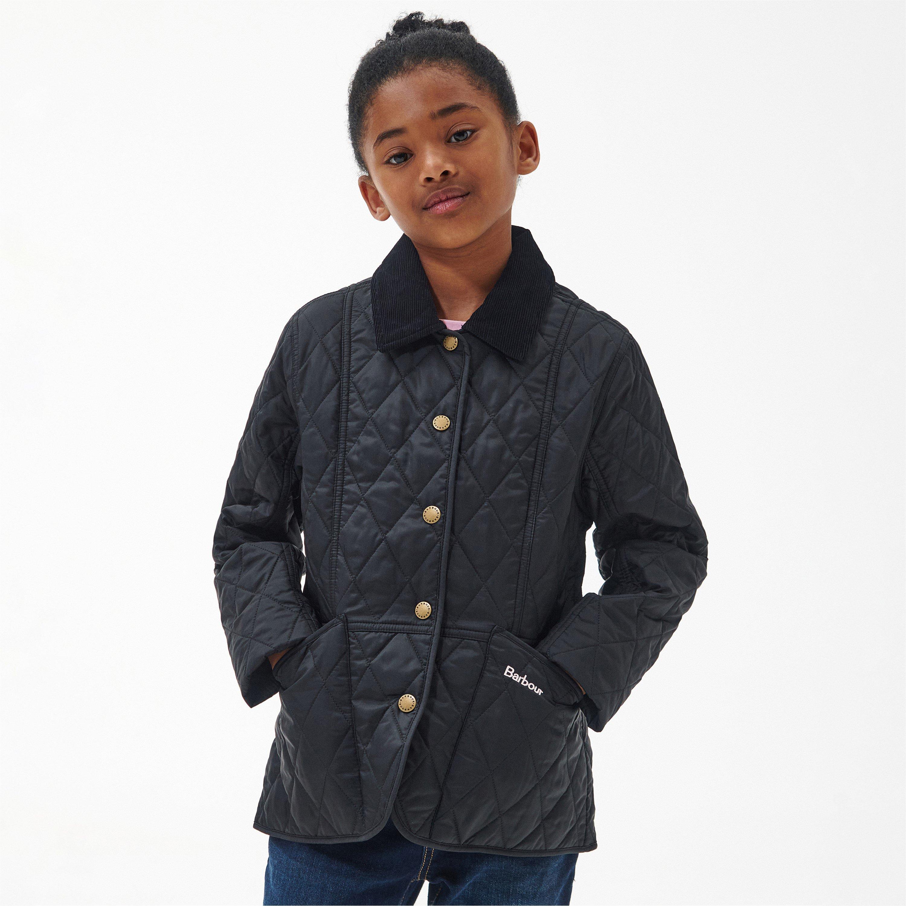 Black/Gardinia - Barbour - Kids' Summer Liddesdale Lightweight Quilted Jacket - 2