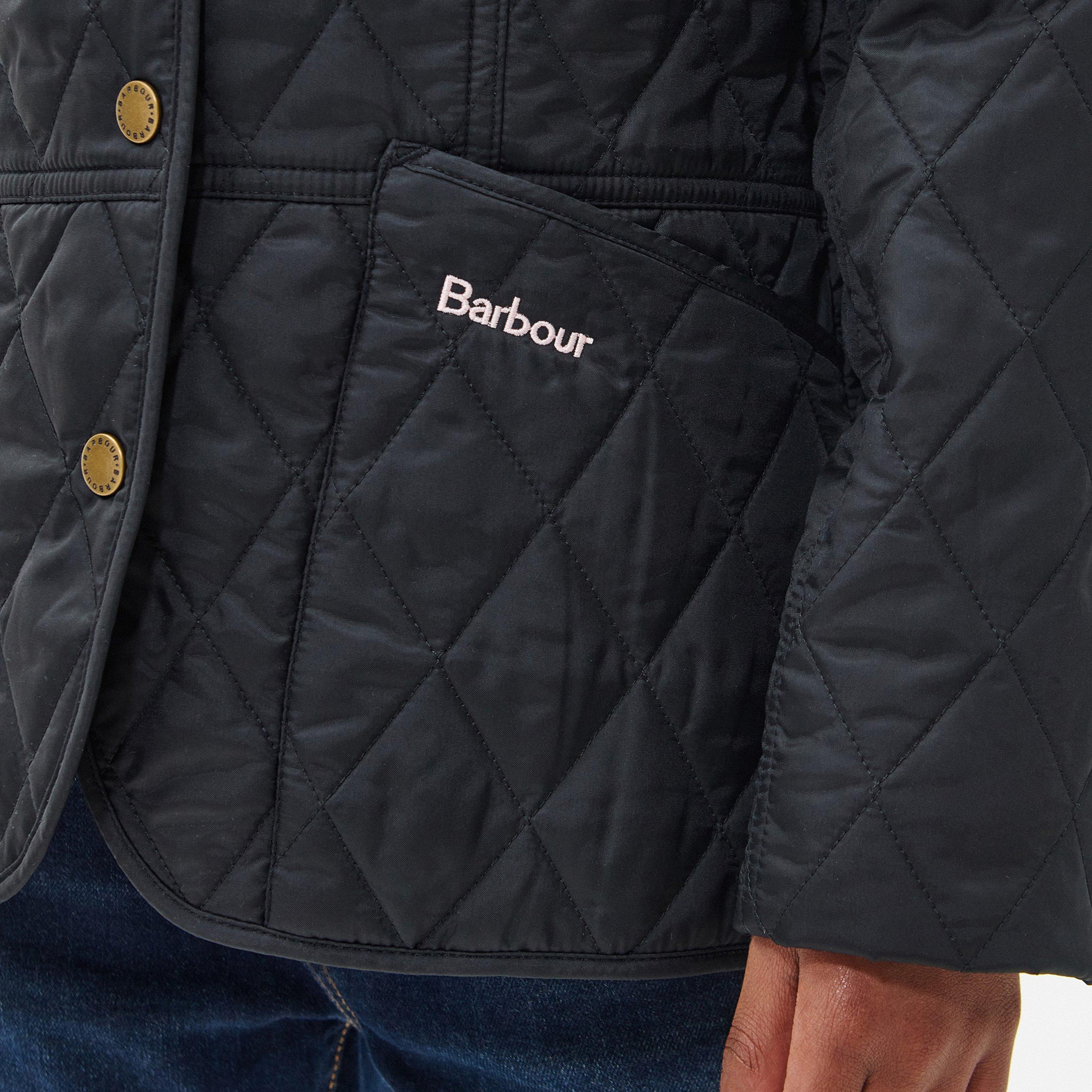 Black/Gardinia - Barbour - Kids' Summer Liddesdale Lightweight Quilted Jacket - 5