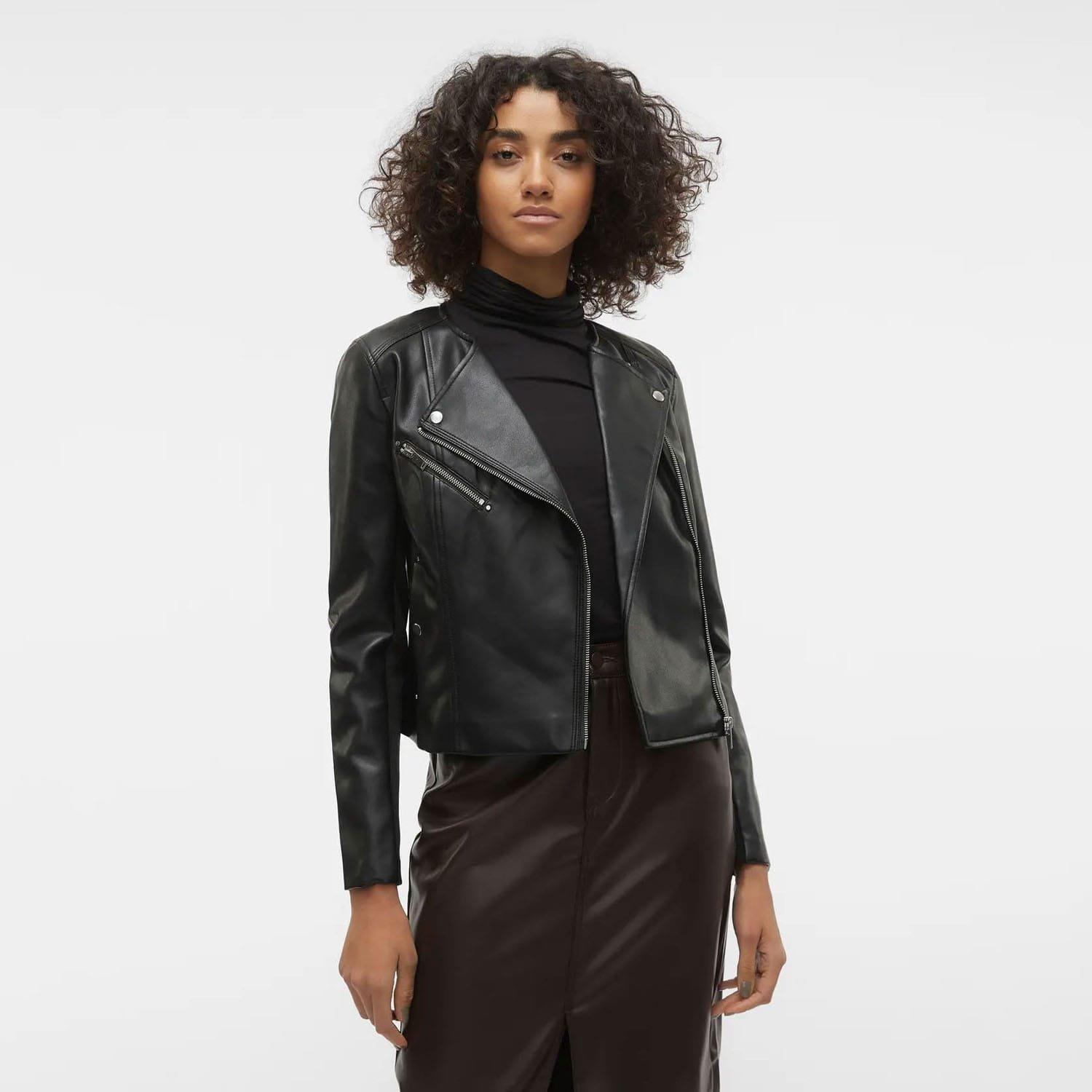 Black - Vero Moda - Riley Faux Leather Jacket - 2